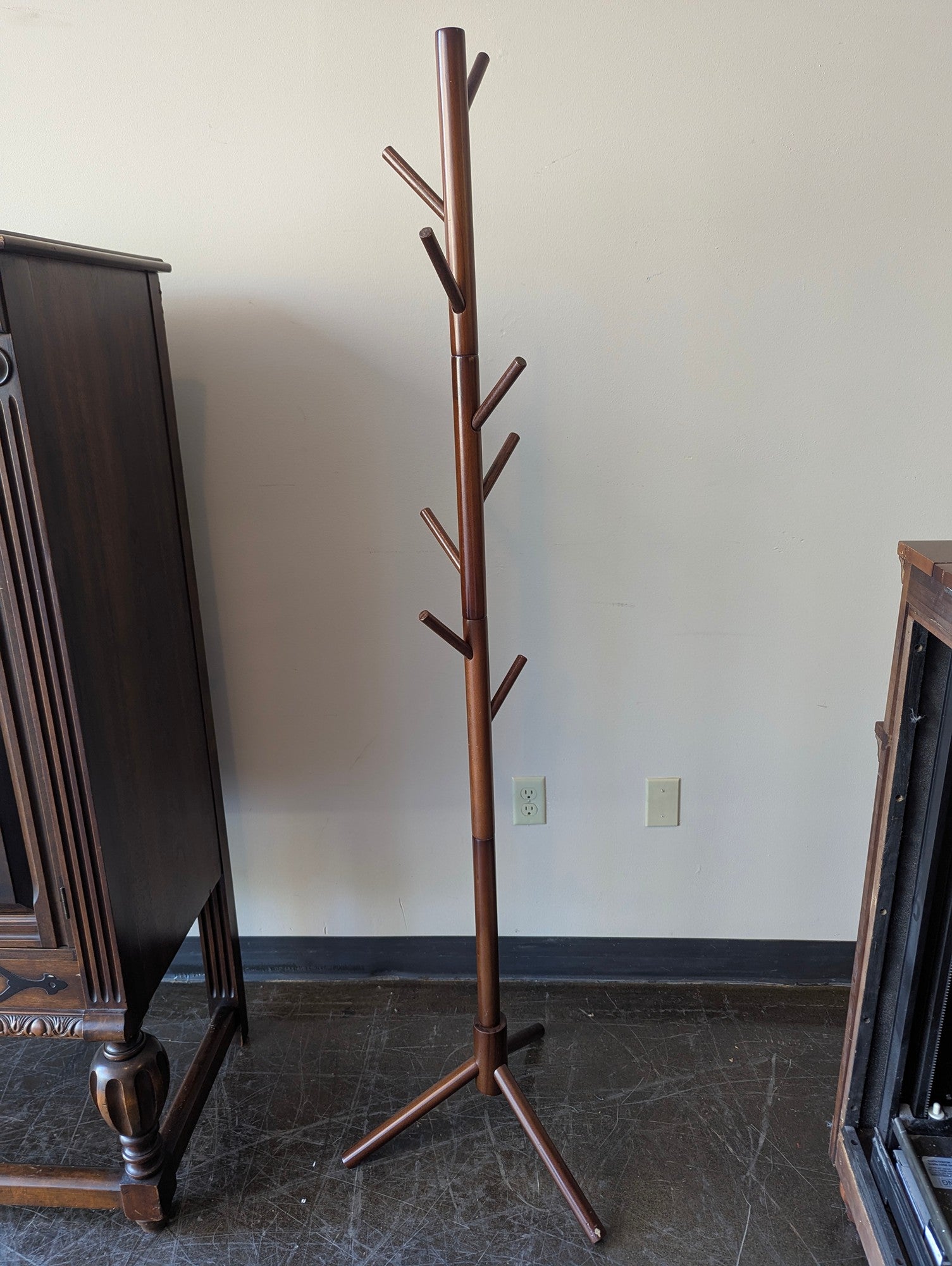 Dark Wood coat rack