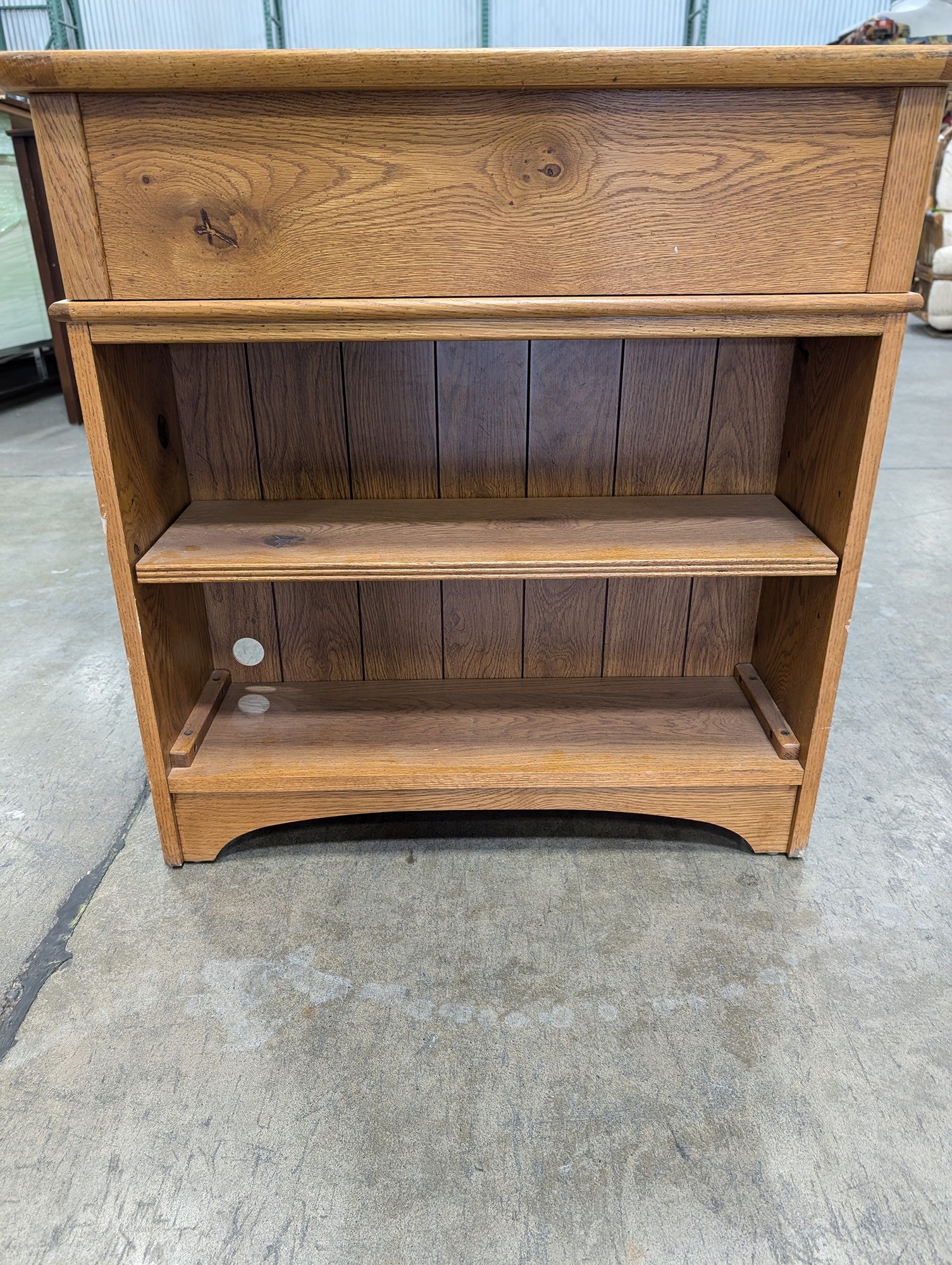 Stanley Furniture Sturdy Wood Writing Desk with Drawers and Keyboard Tray