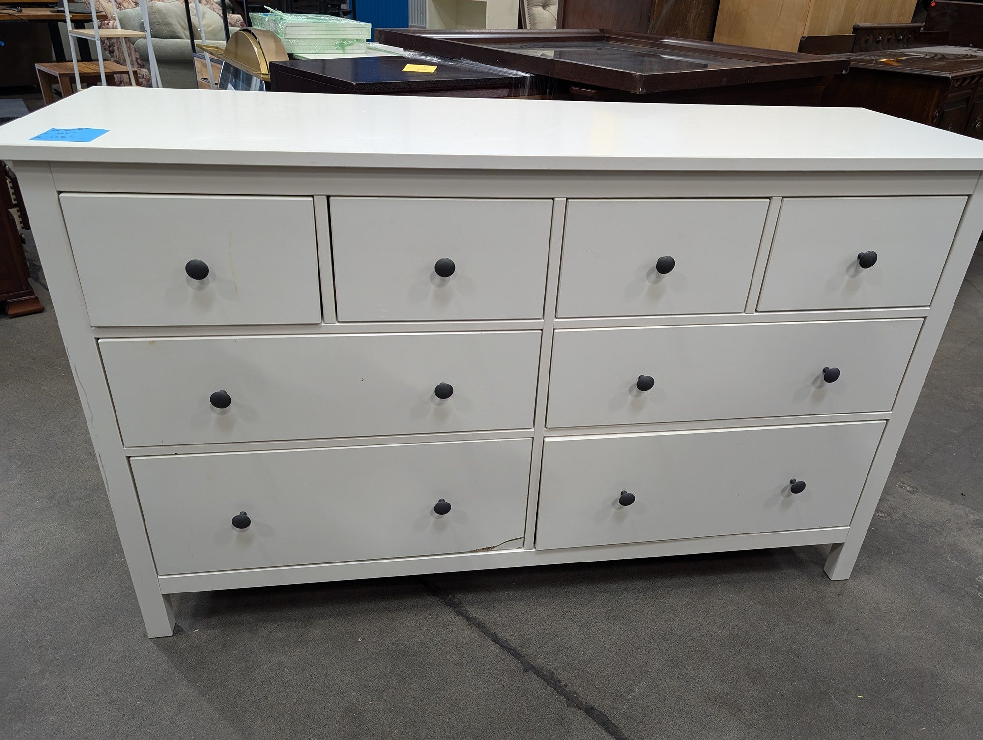 White Eight-Drawer Storage Chest