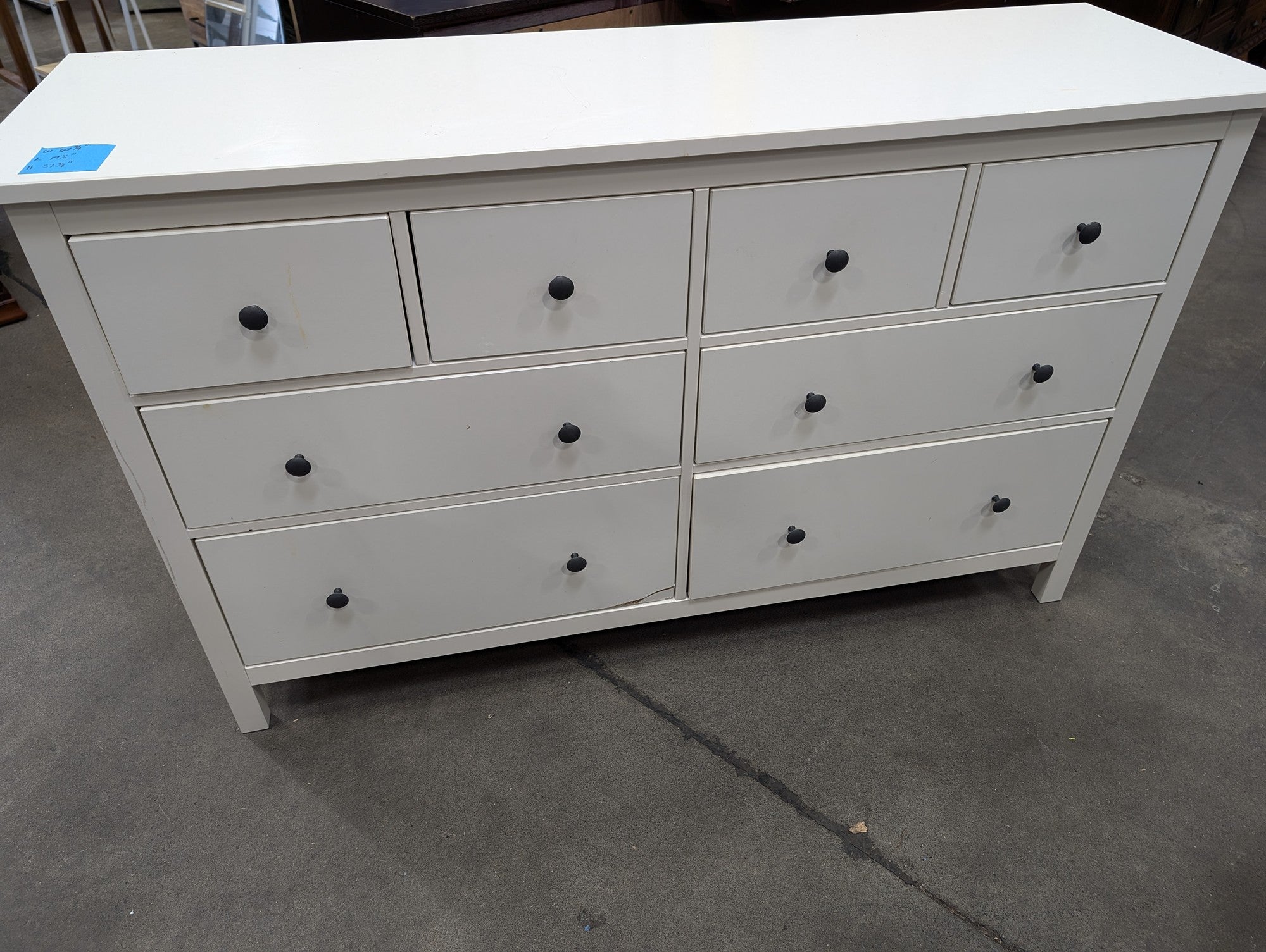 White Eight-Drawer Storage Chest