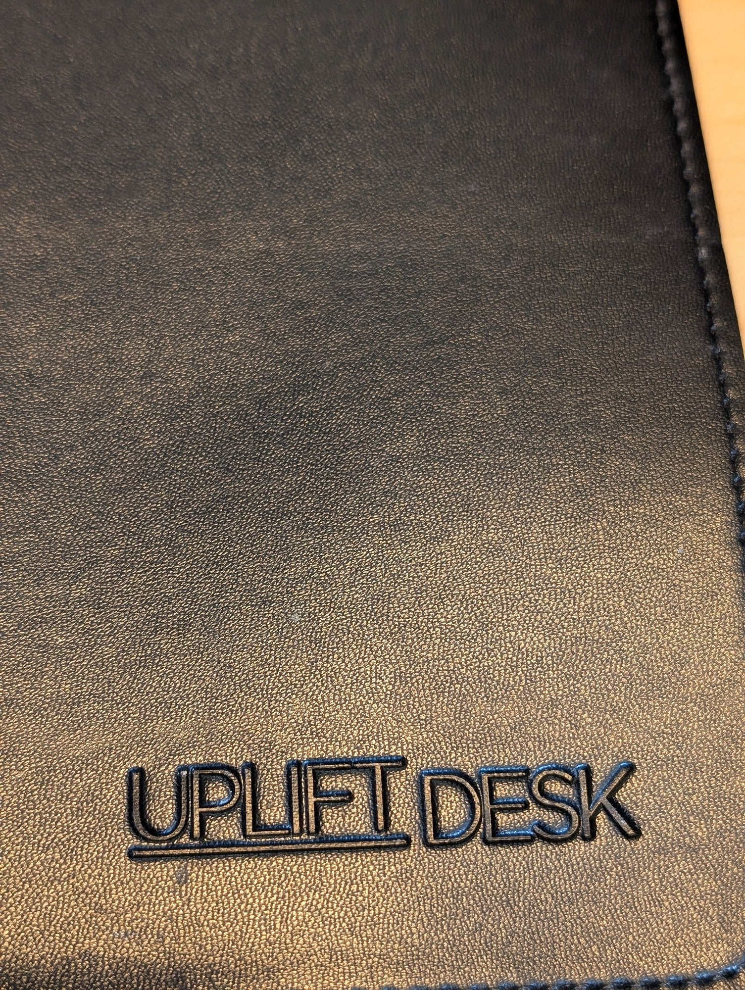 UPLIFT DESK Black Textured Rollable Desk Mat