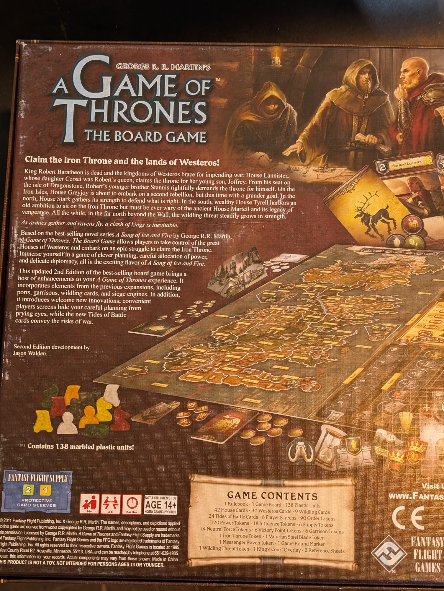 Fantasy Flight Games A Game of Thrones The Board Game Second Edition