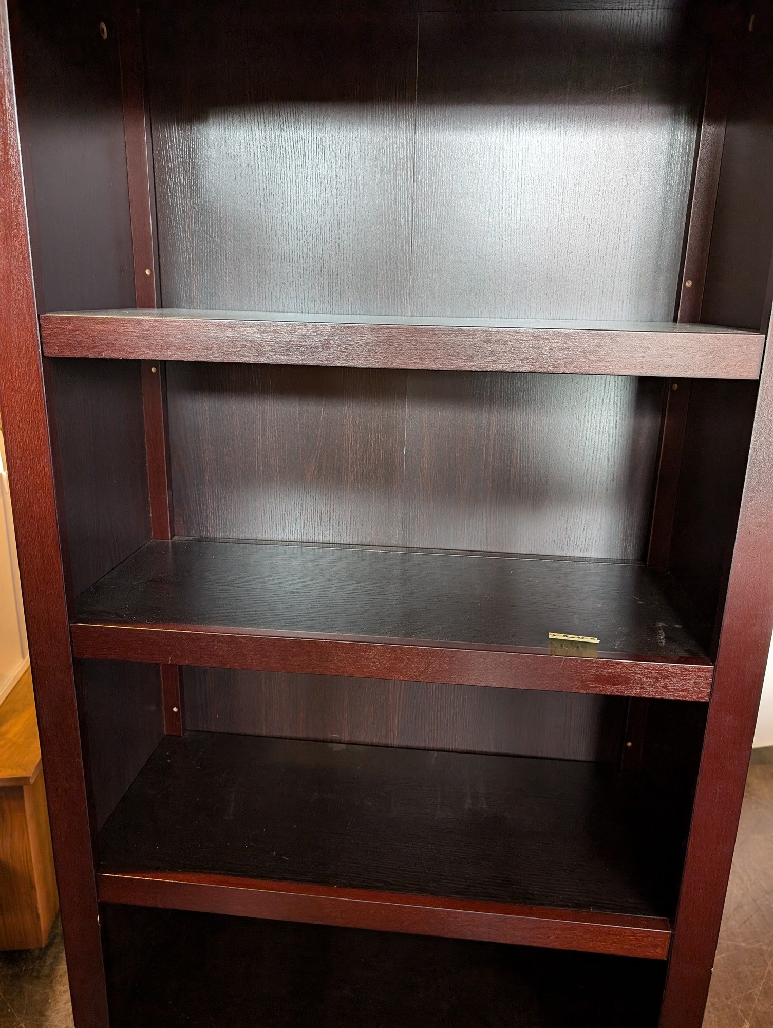 Target Sturdy Dark Brown 5-Shelf Bookcase
