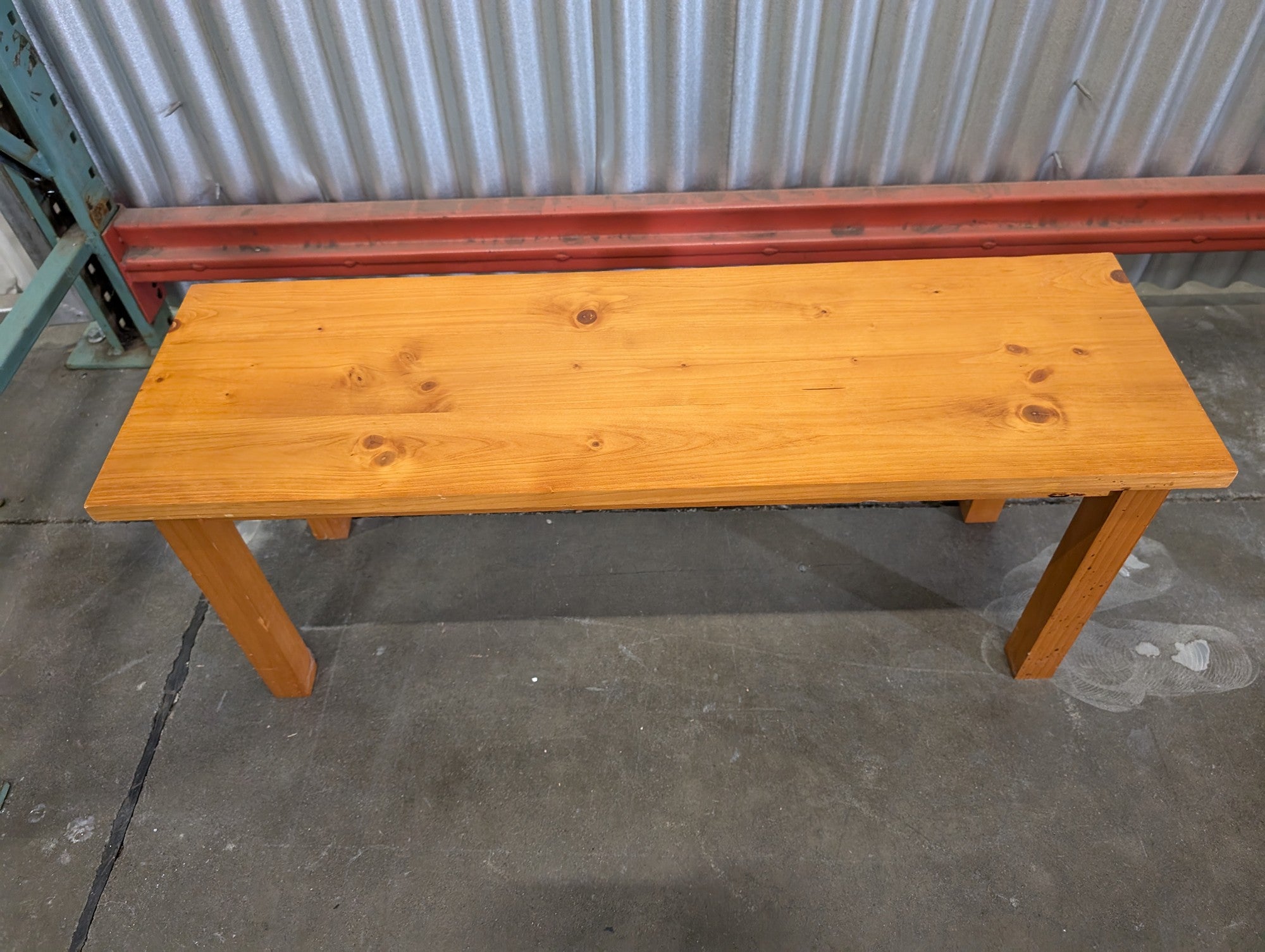 Small Hardwood Bench