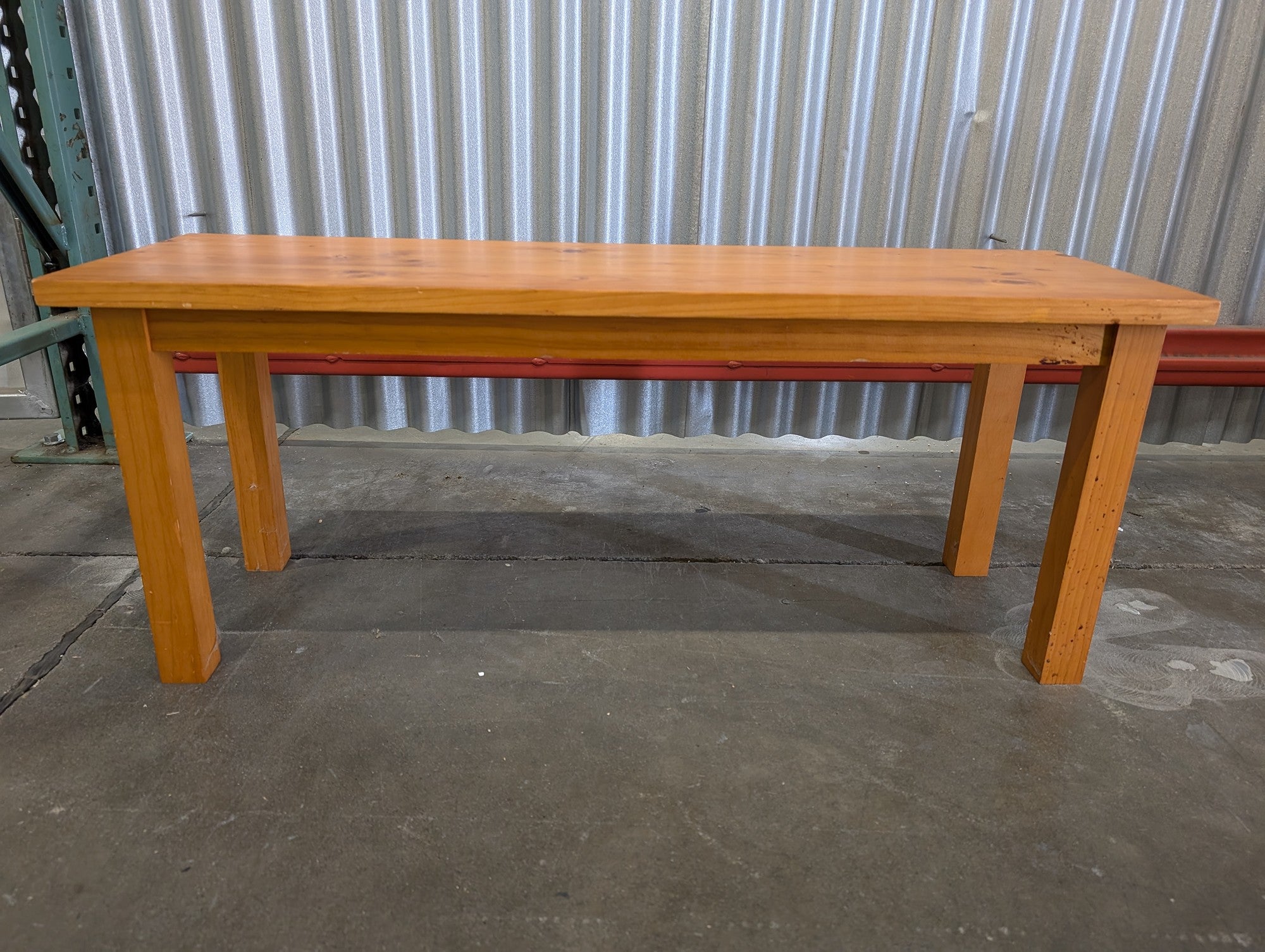 Small Hardwood Bench