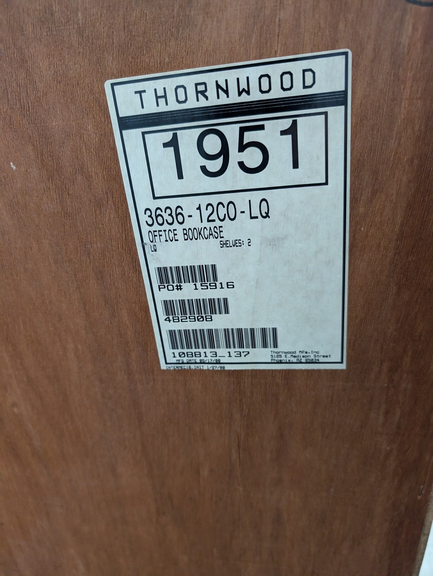 Thornwood Office Bookshelf