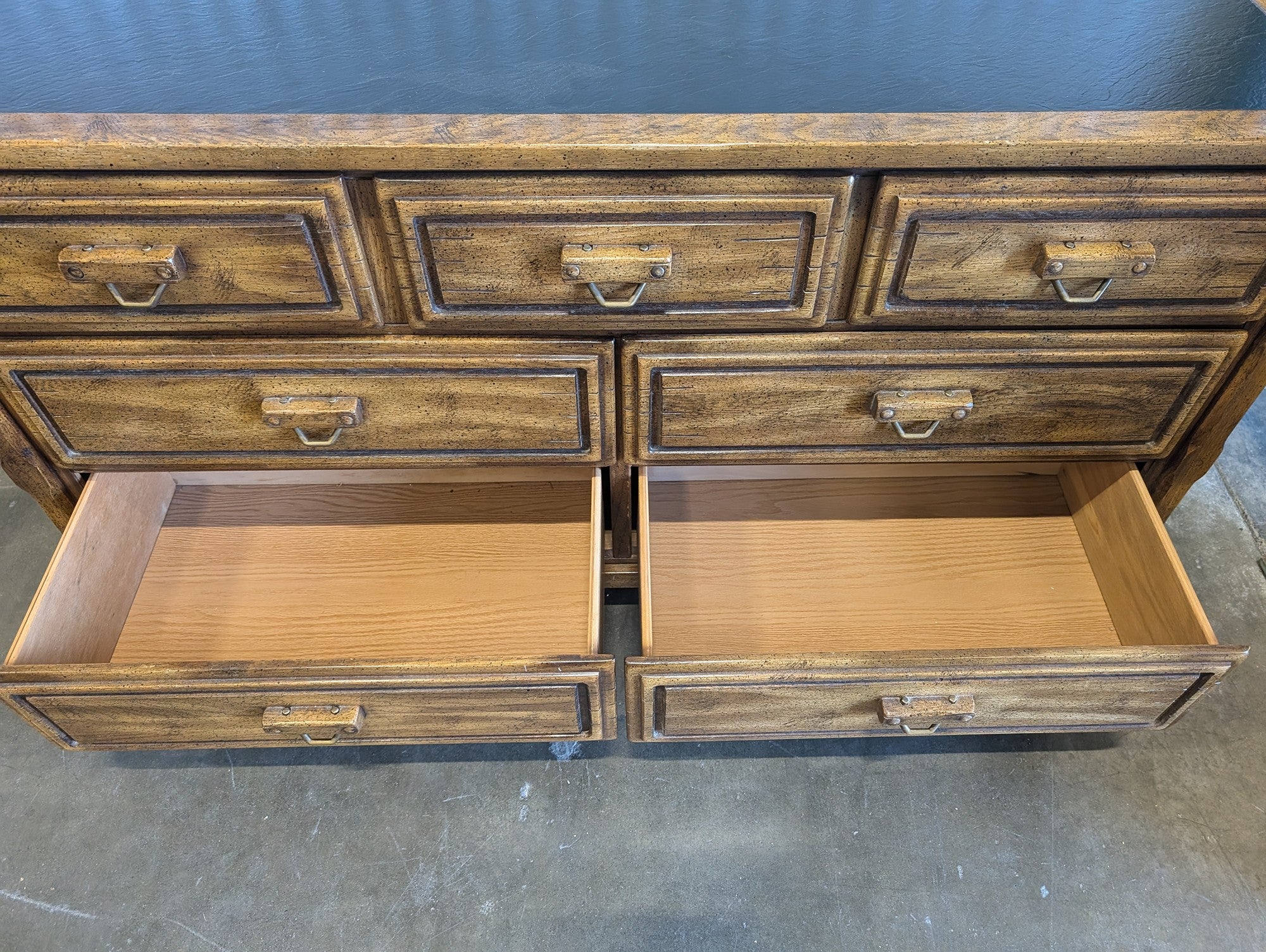 Vintage Black Top Dresser