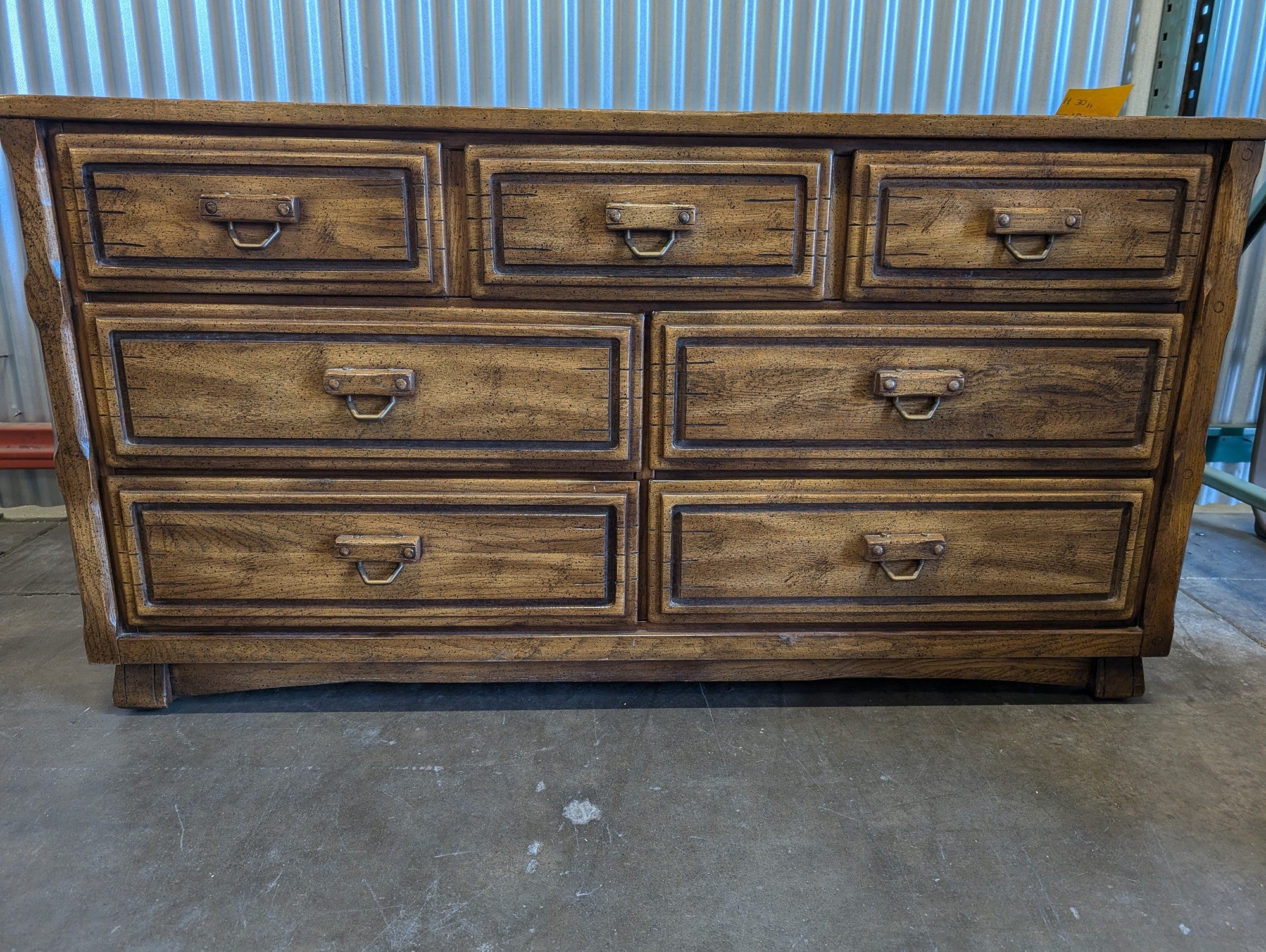 Vintage Black Top Dresser