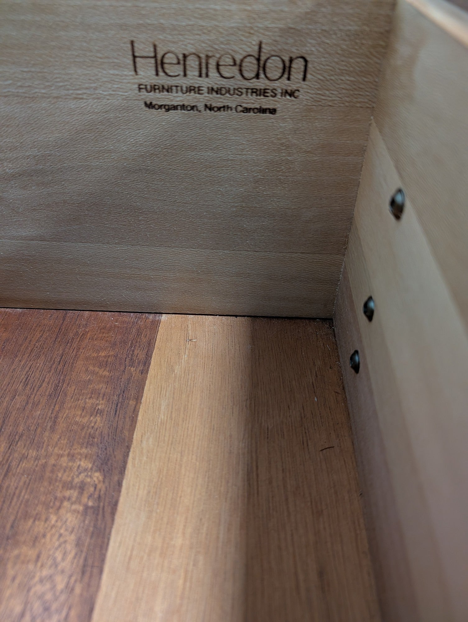 Henredon Sleek Wood Three-Drawer Chest