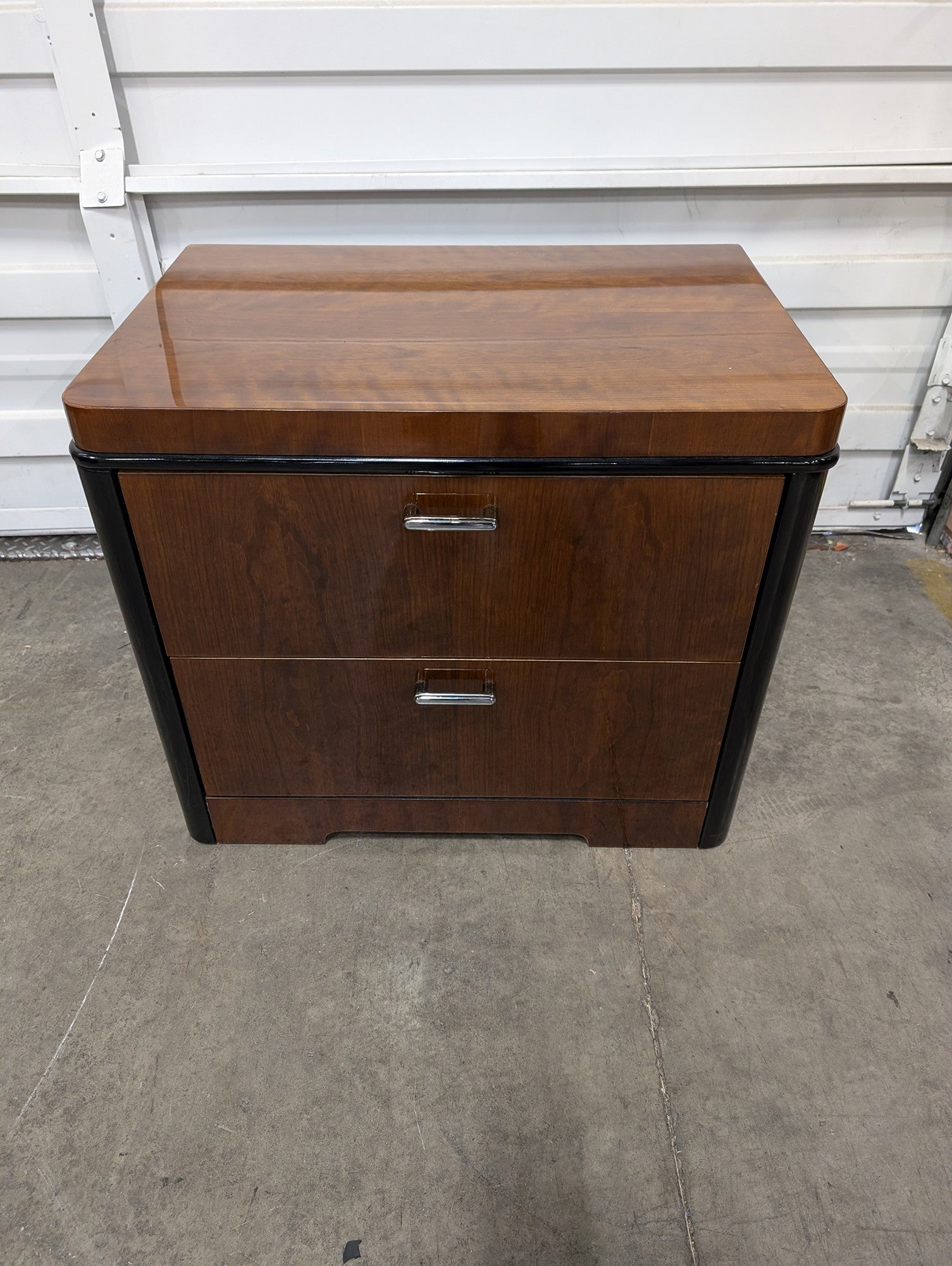 Henredon Art Deco Style Two-Drawer Nightstand