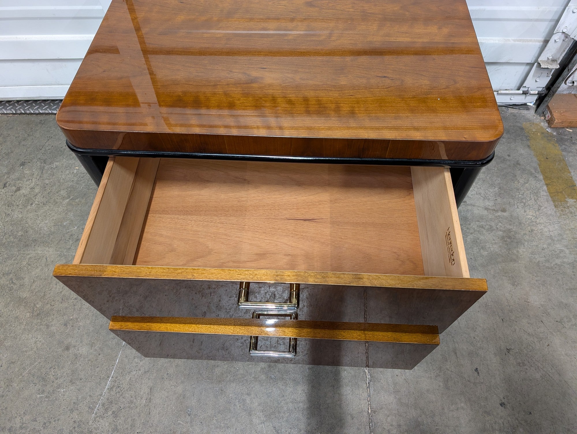 Henredon Art Deco Style Two-Drawer Nightstand