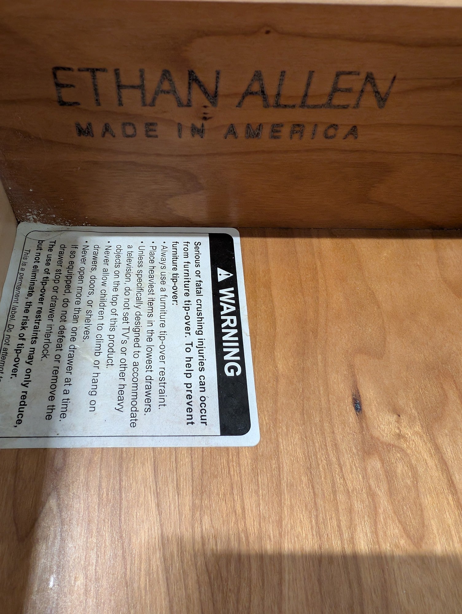 Charming Ethan Allen Grey Three-Drawer Chest