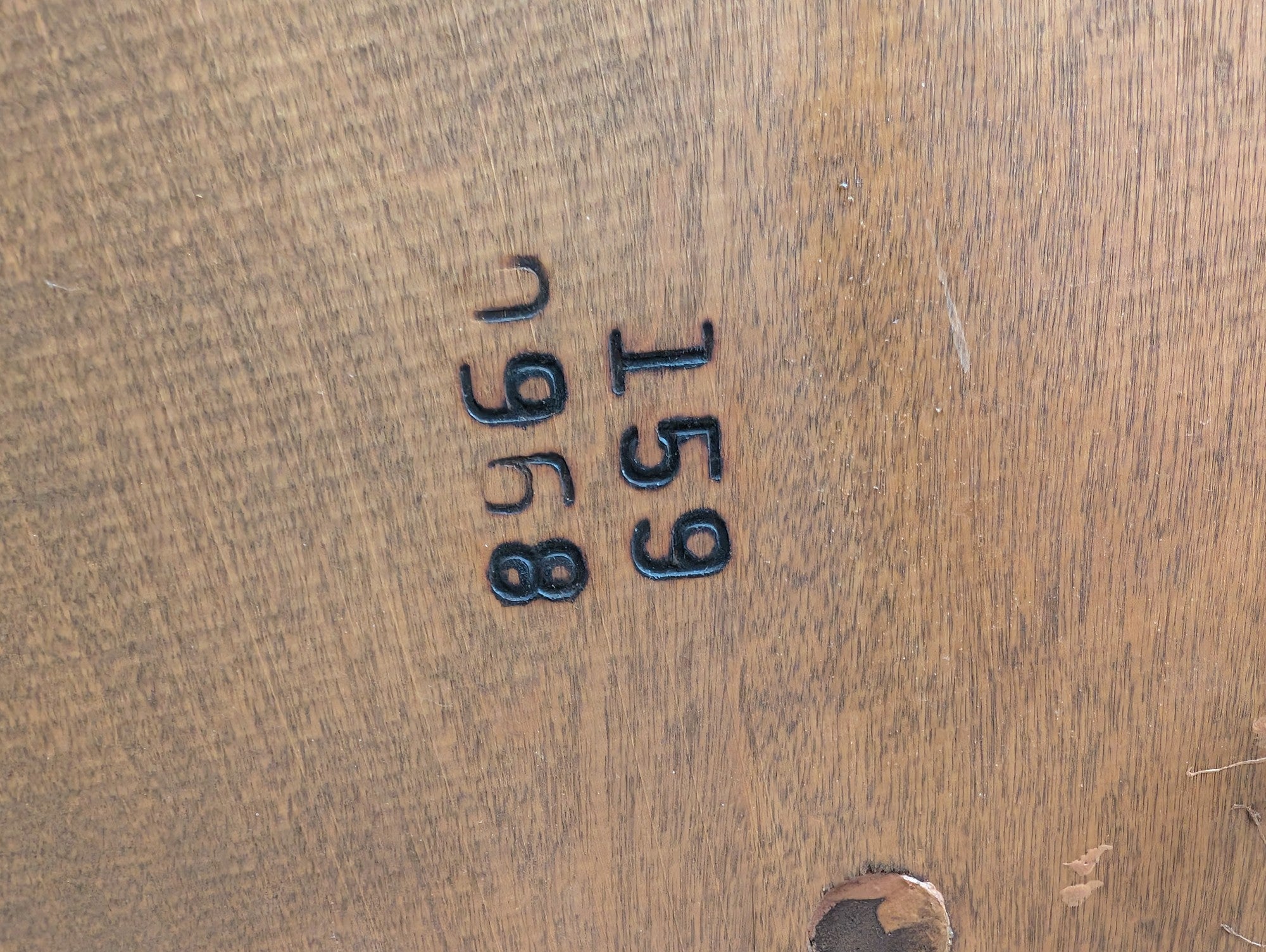 S. Bent & Bros. Colonial Spindle Back Wood Settee with Floral Stencil