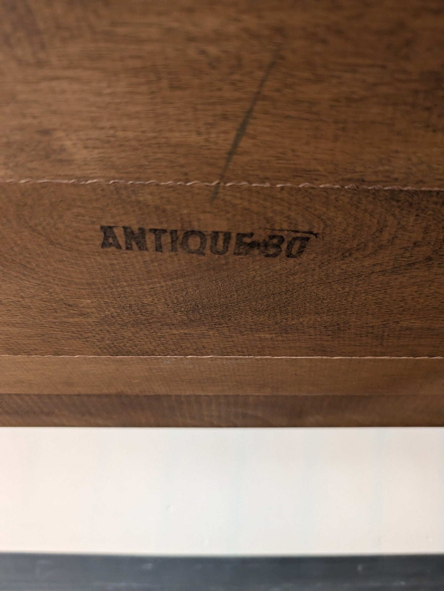 S. Bent & Bros. Colonial Spindle Back Wood Settee with Floral Stencil