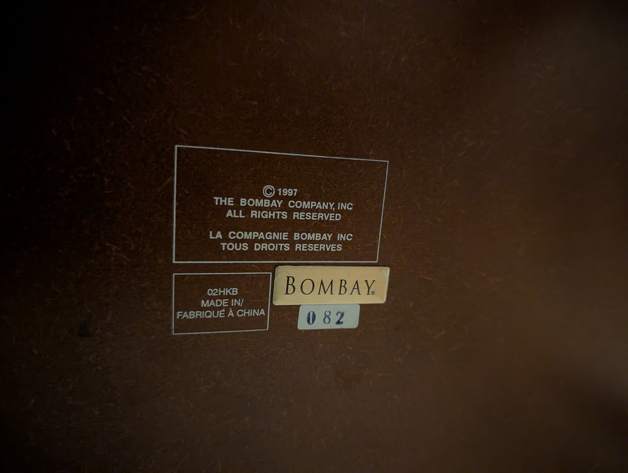 Bombay Company Classic Dark Wood Accent Table with Drawer and Shelf