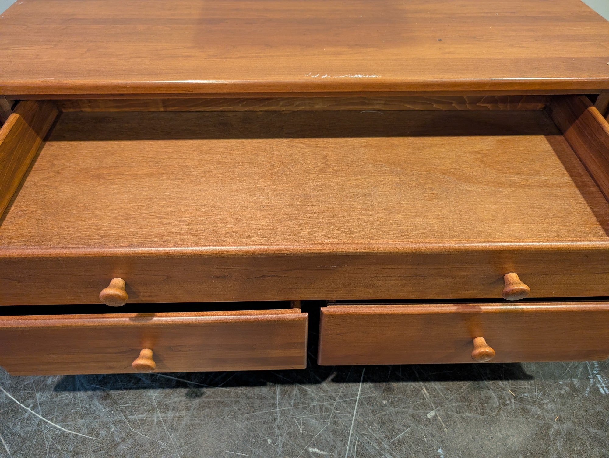 Compact Wooden Four-Drawer Chest