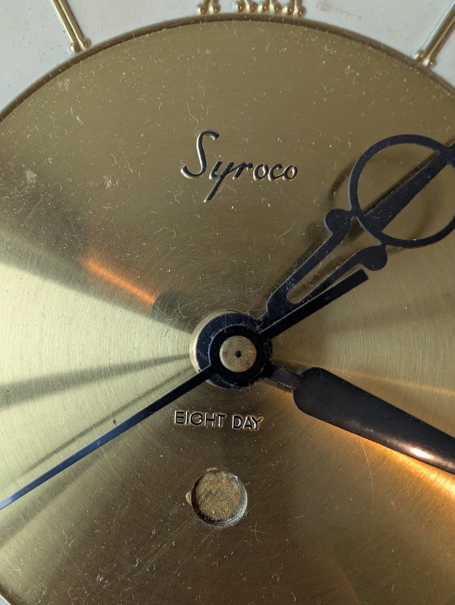 Syroco Ornate Gold-Tone Wall Clock Vintage Rococo Style