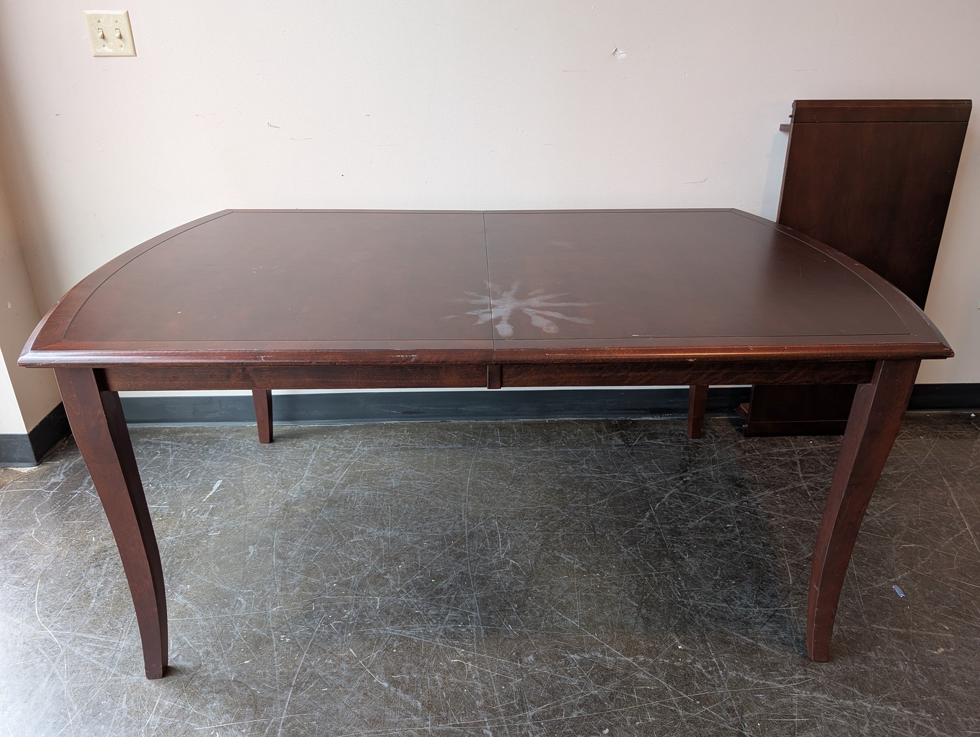 BEDARD Canadian Crafted Dark Wood Extension Dining Table