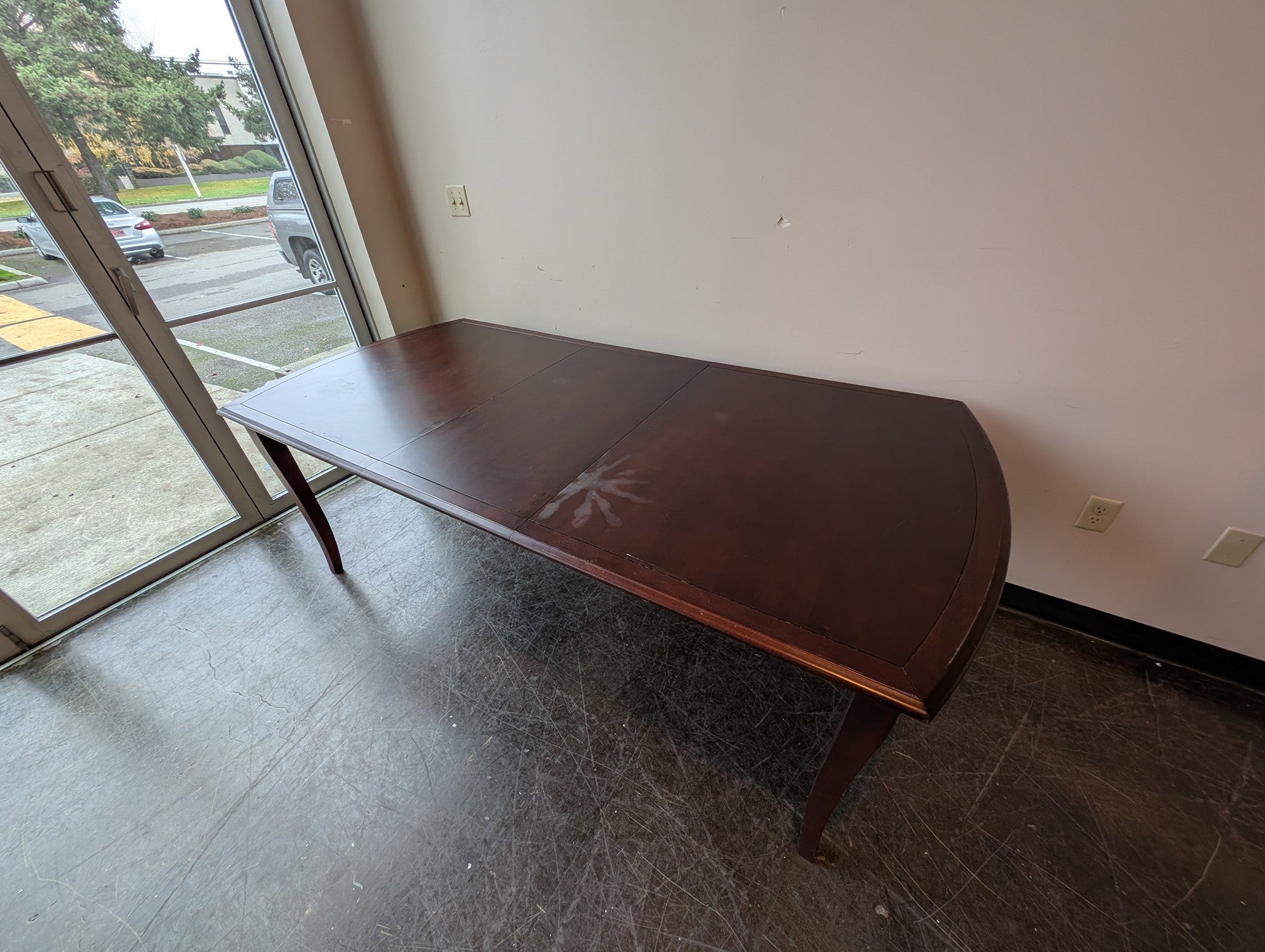 BEDARD Canadian Crafted Dark Wood Extension Dining Table