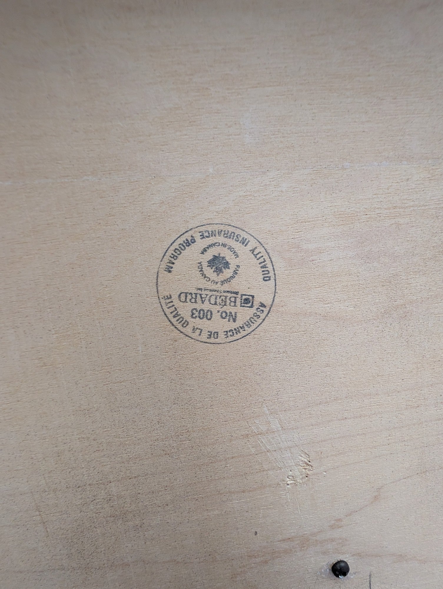 BEDARD Canadian Crafted Dark Wood Extension Dining Table