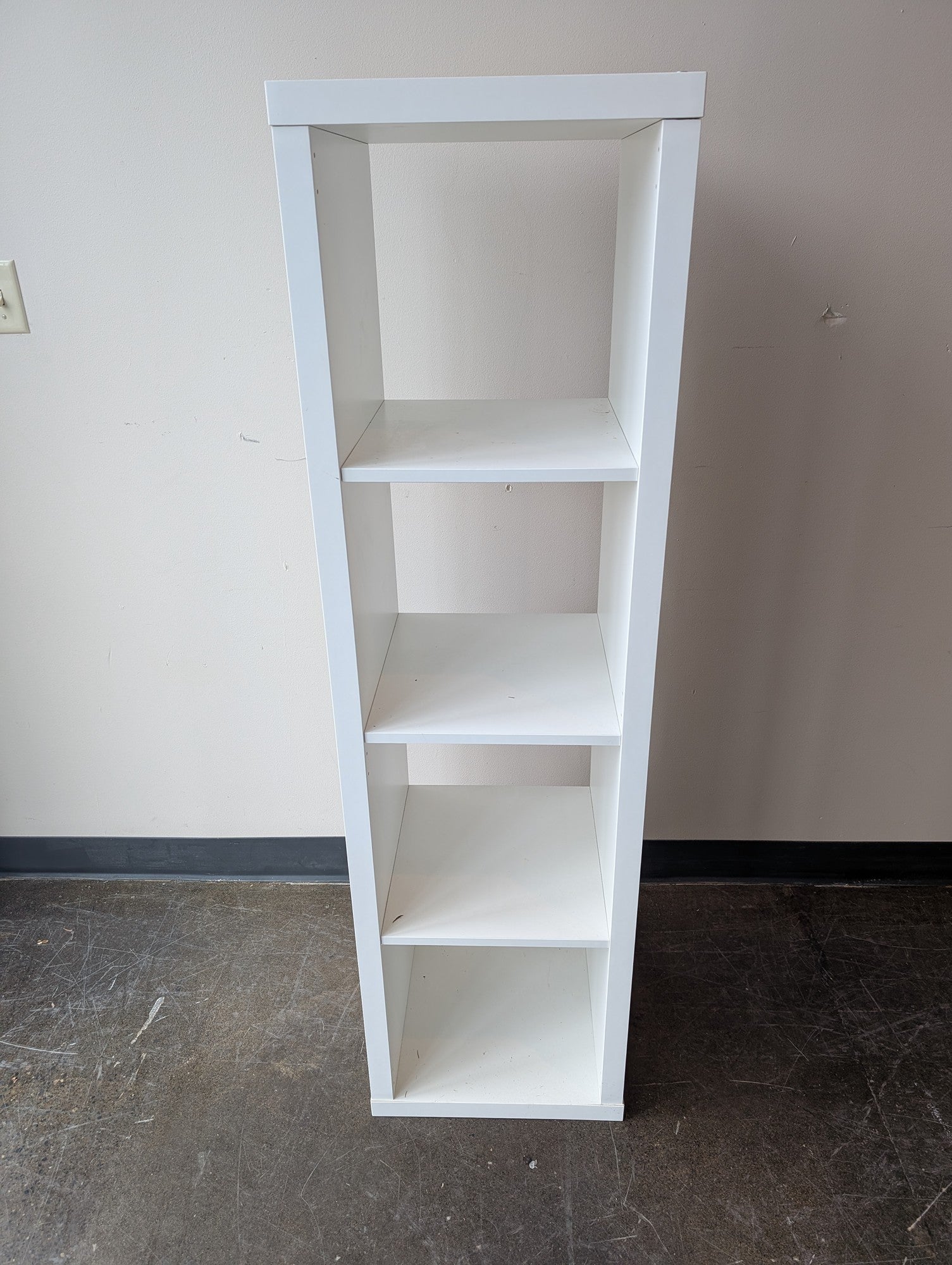 Modern White 4-Tier Storage Shelf