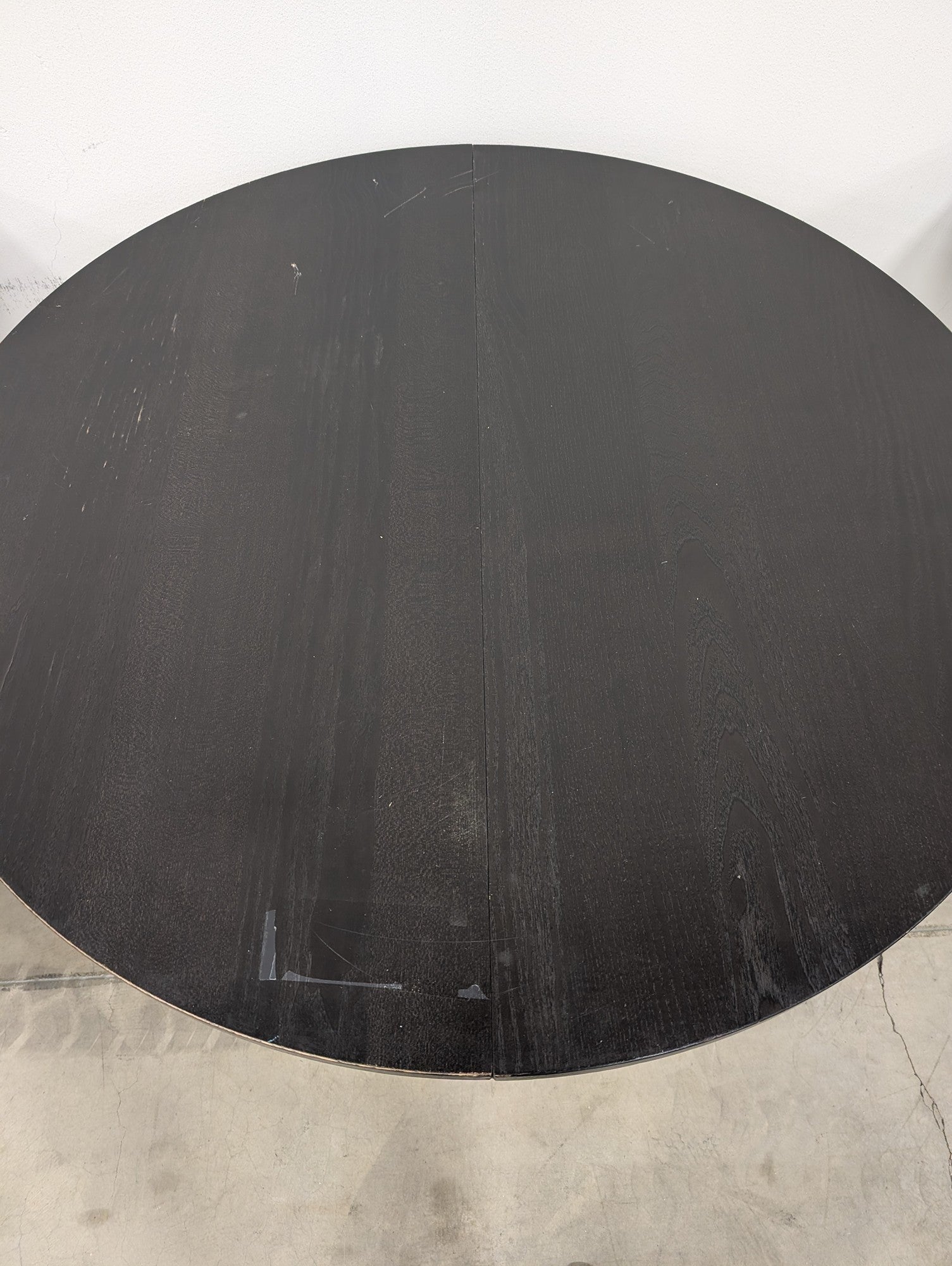 Modern Black Round Dining Table