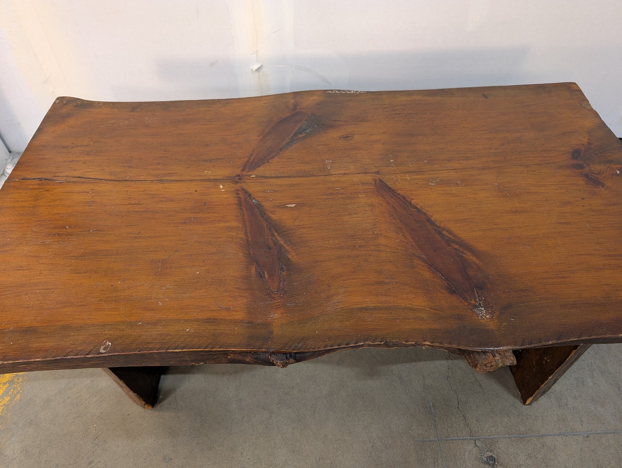 Rustic Live Edge Wood Coffee Table