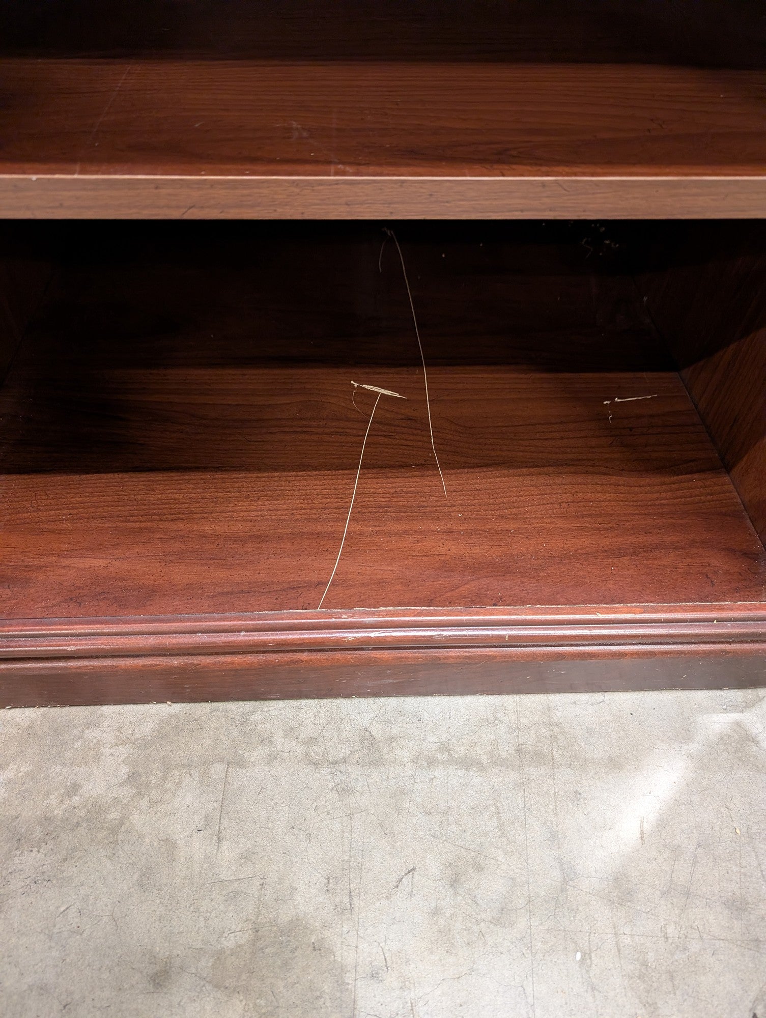 Traditional Dark Wood Bedside Cabinet with Storage