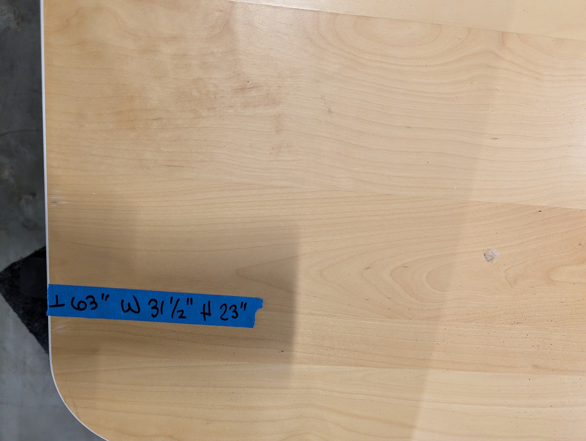 IKEA BEKANT Adjustable Sit/Stand Desk with Light Wood Top