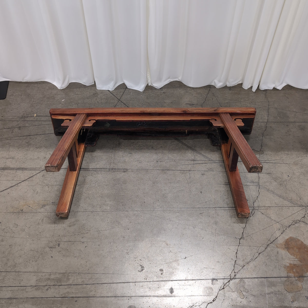 Simple Light Brown Wood Bench