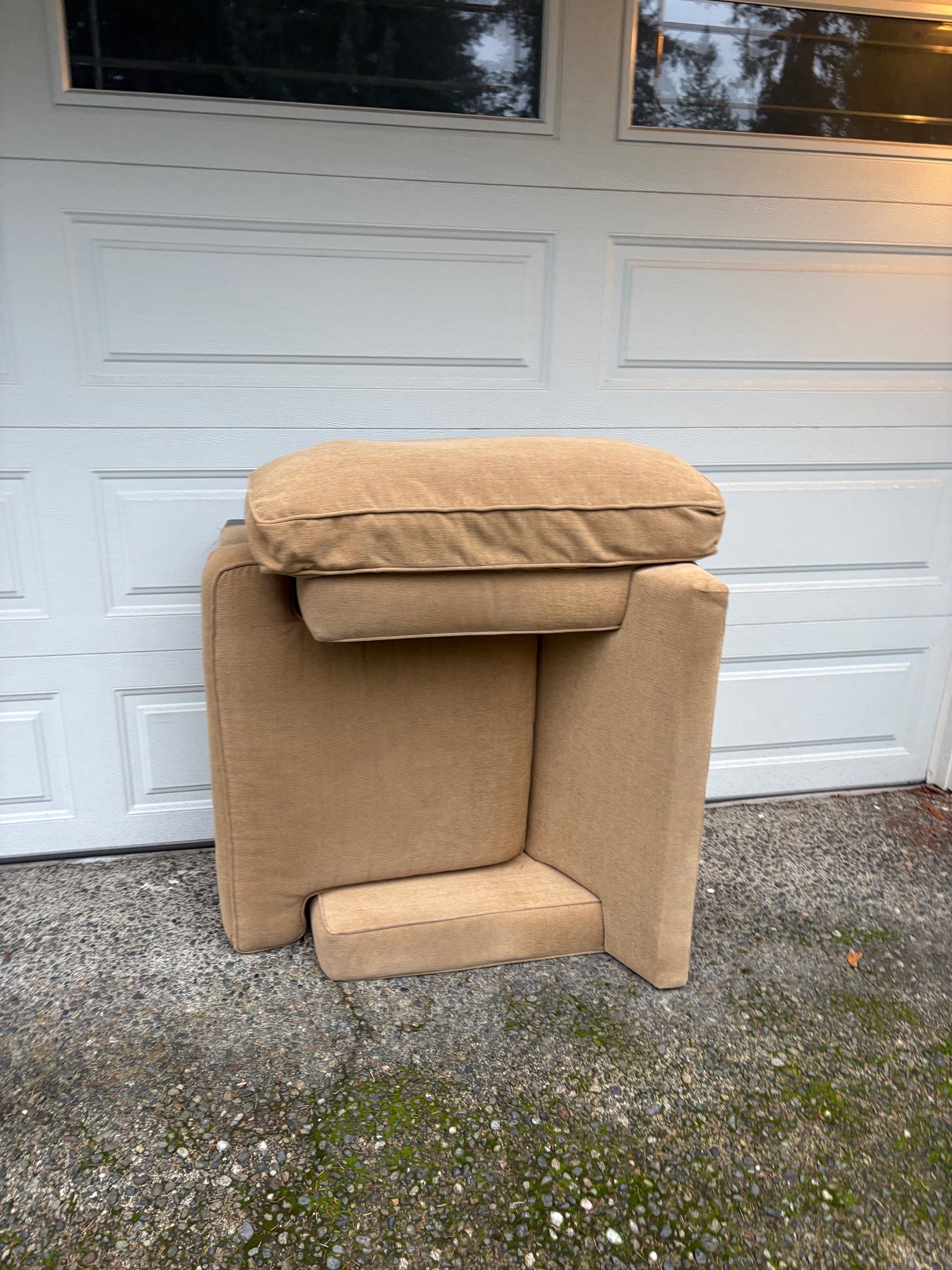 Neutral Tone Upholstered Arm Chair Component