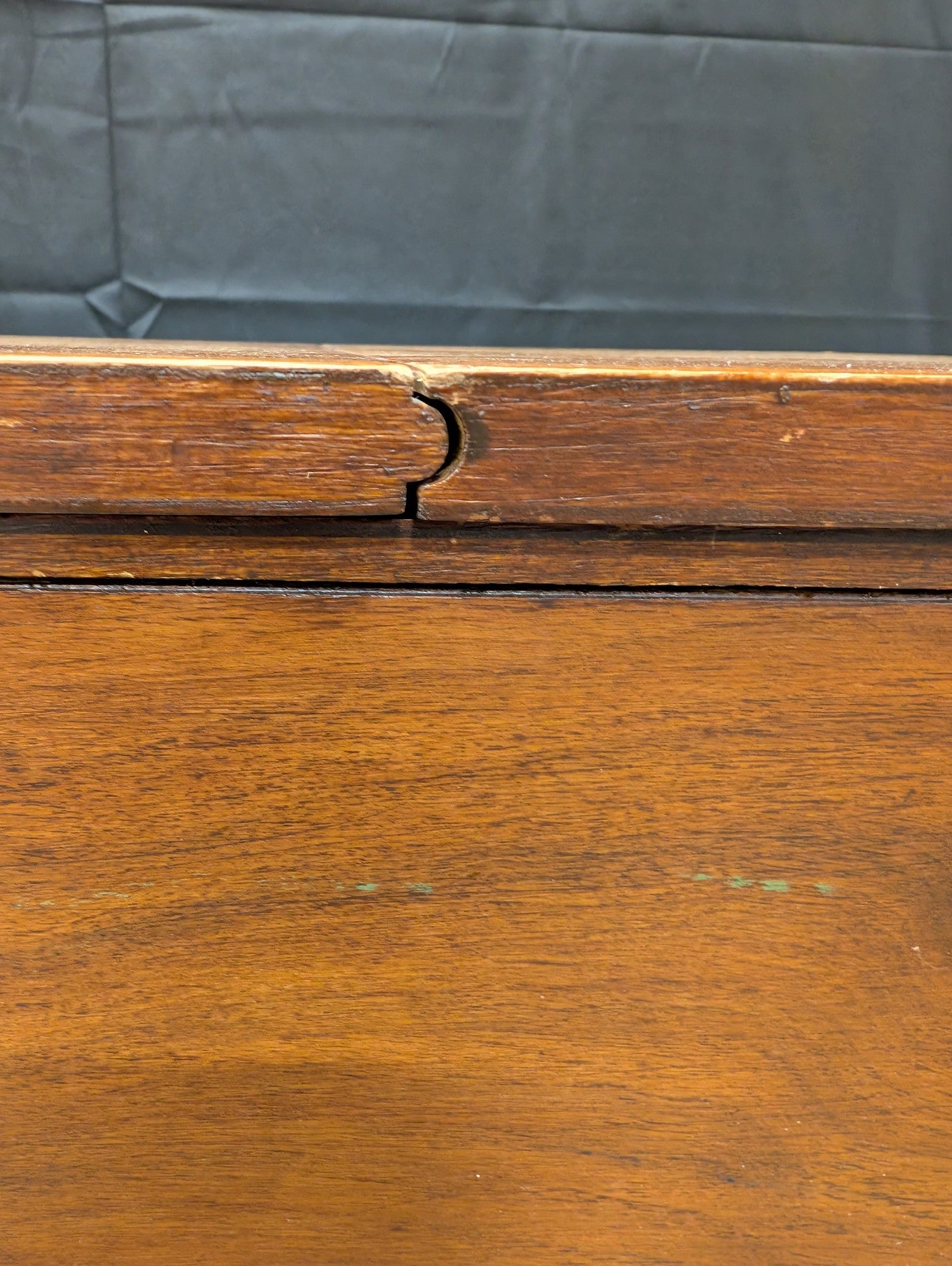 Vintage Mid-Century Modern Wood Sewing Machine Cabinet Desk with Drawers