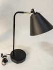 Modern Black Desk Lamp with USB Charging Ports