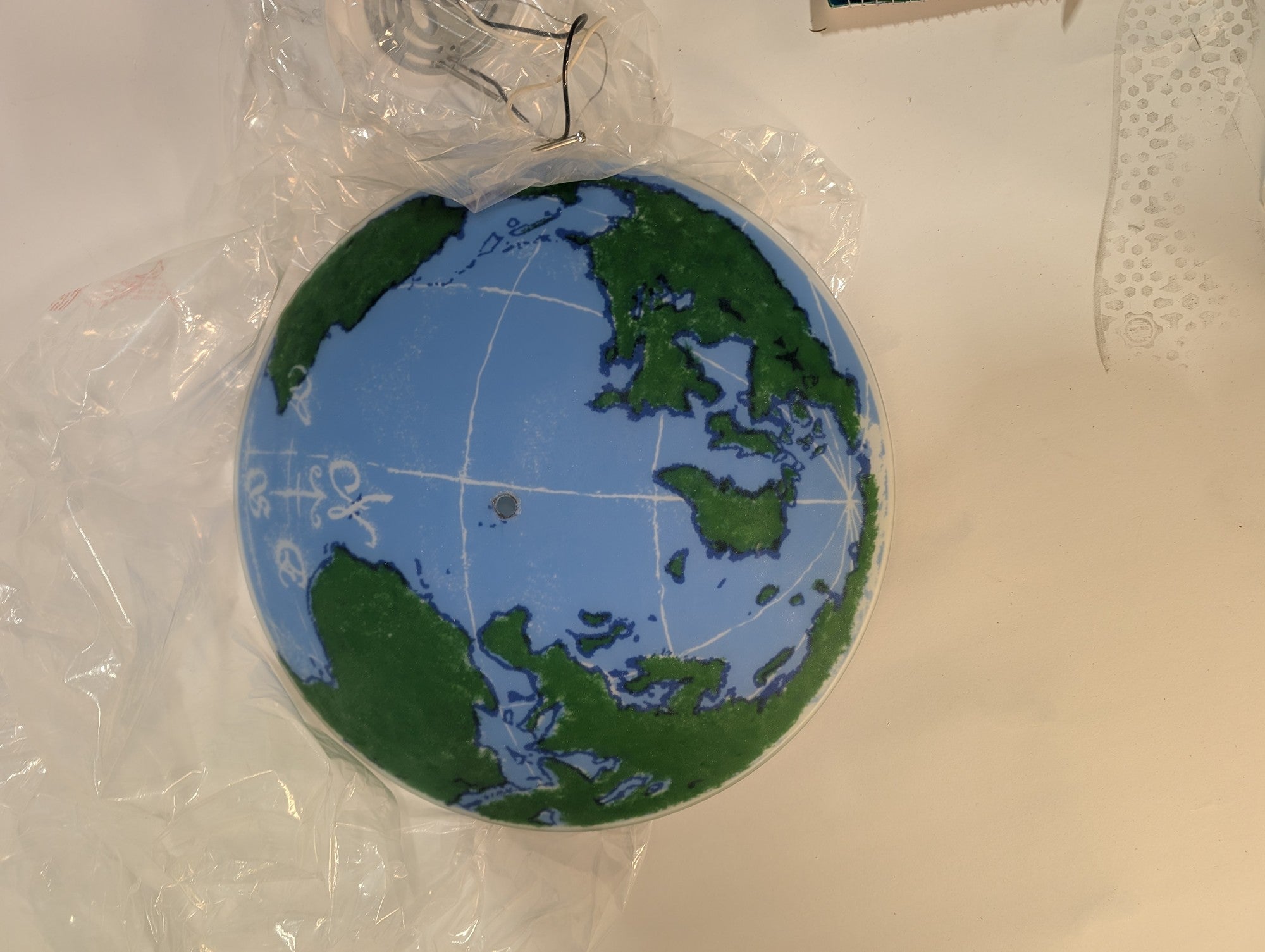 World Map Globe Ceiling Pendant Light Fixture