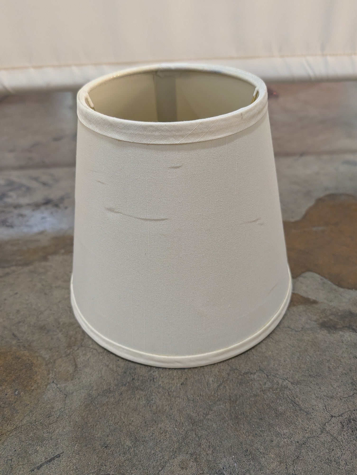 Neutral Fabric Tapered Drum Lampshade