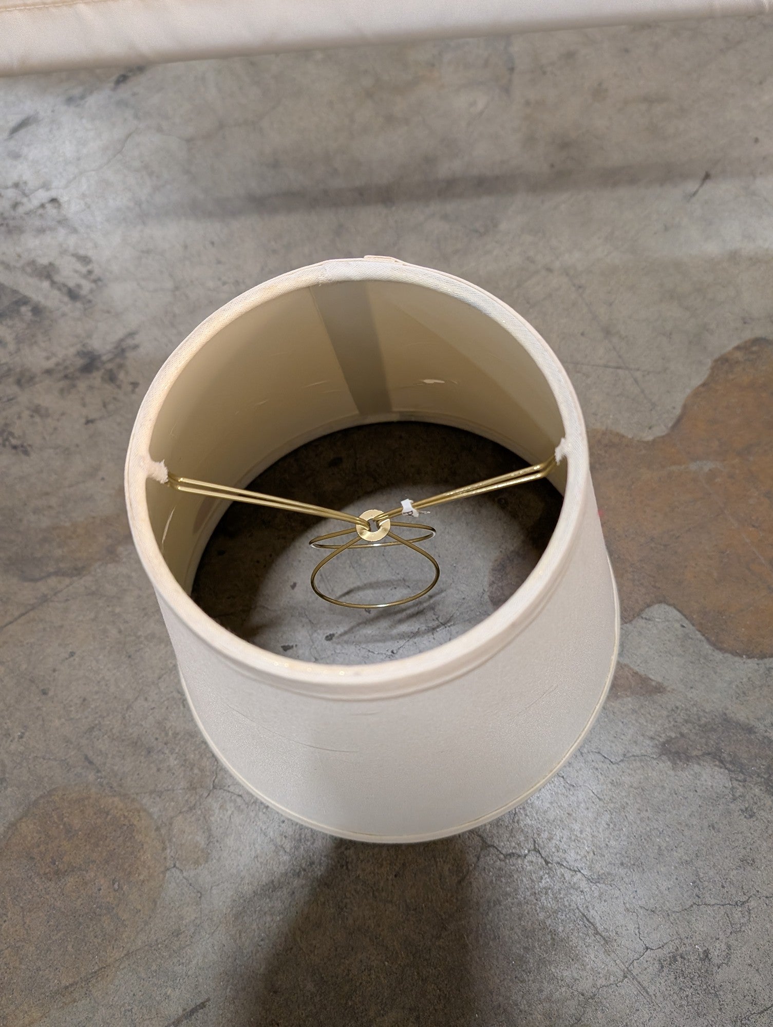 Neutral Fabric Tapered Drum Lampshade