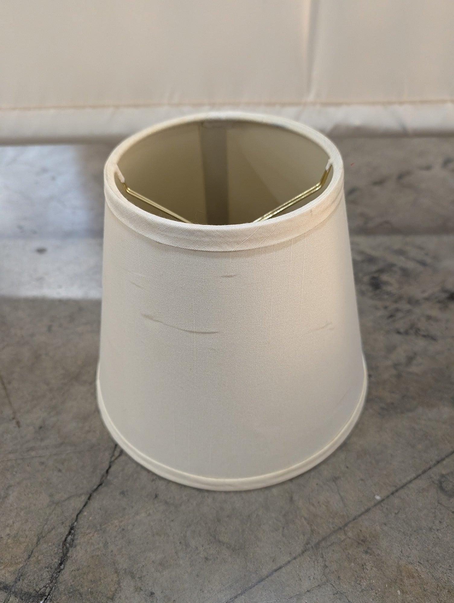 Neutral Fabric Tapered Drum Lampshade