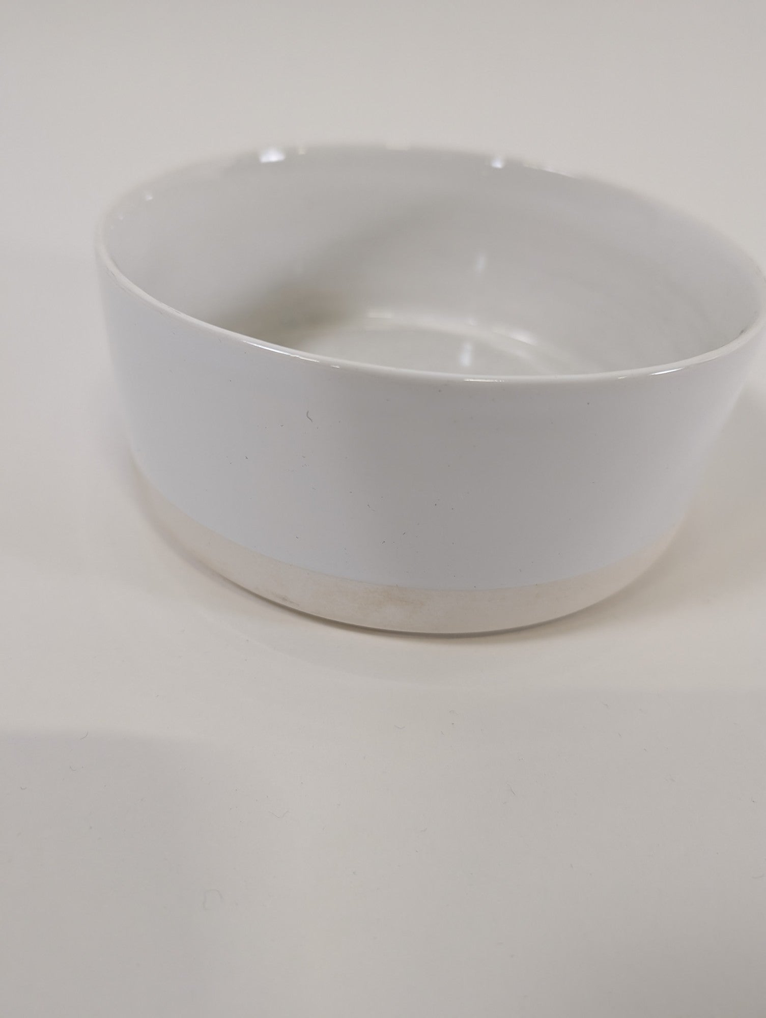 CB2 Modern White Ceramic Serving Bowl