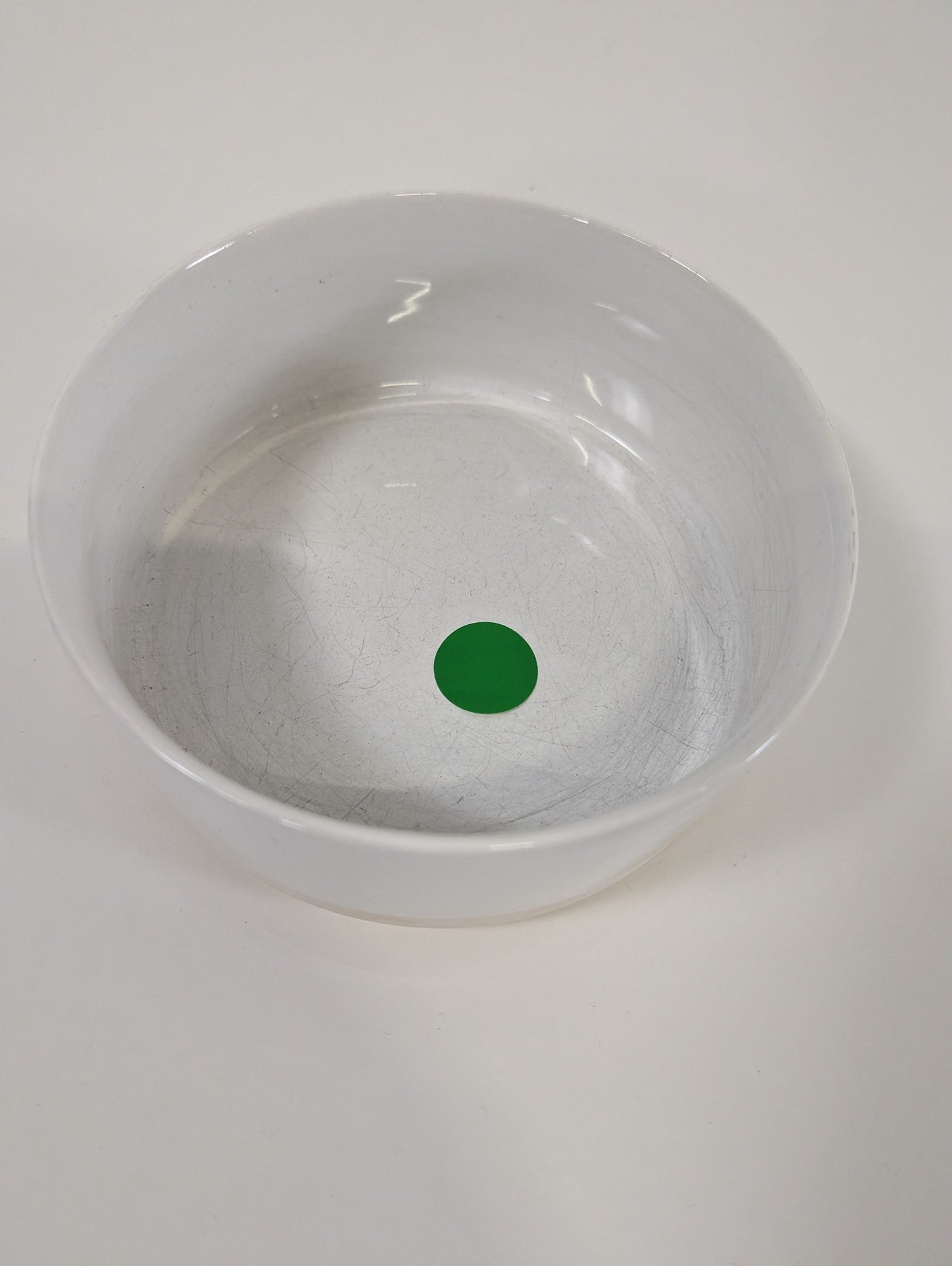 CB2 Modern White Ceramic Serving Bowl
