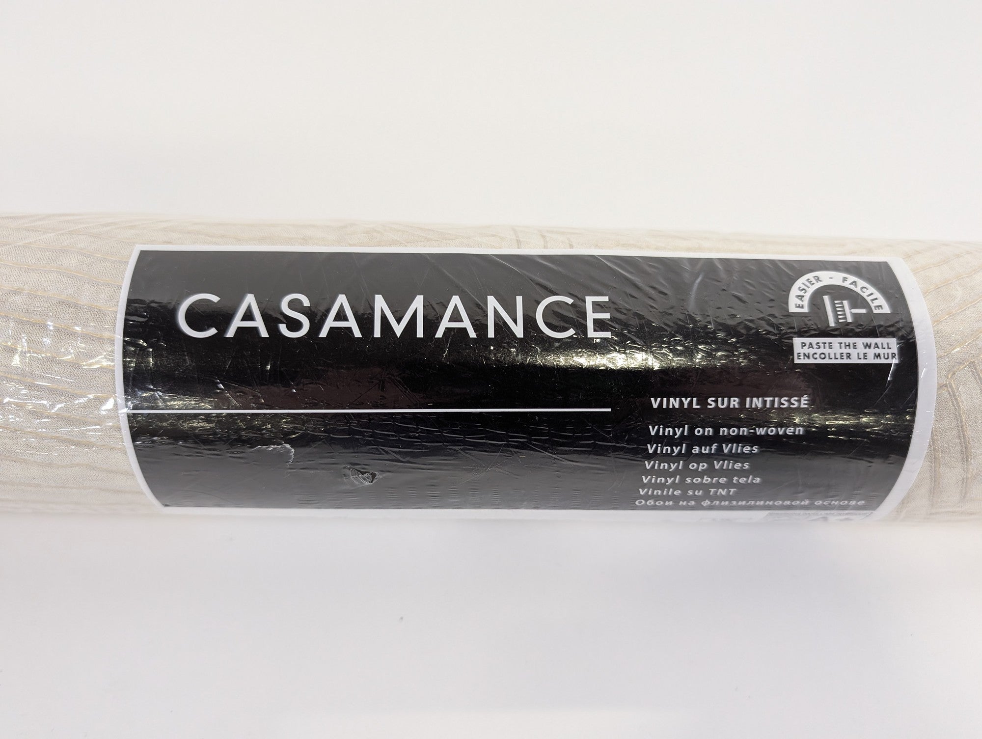 CASAMANCE Textured Vinyl Wallpaper Roll - Neutral Tone