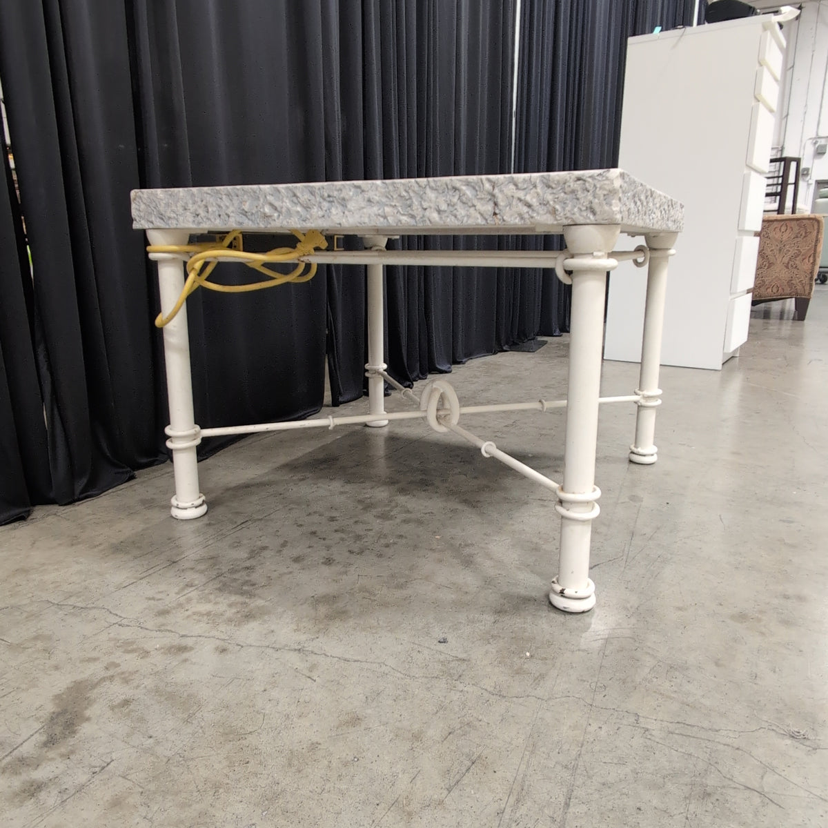 Grey Mottled Stone Top Coffee Table