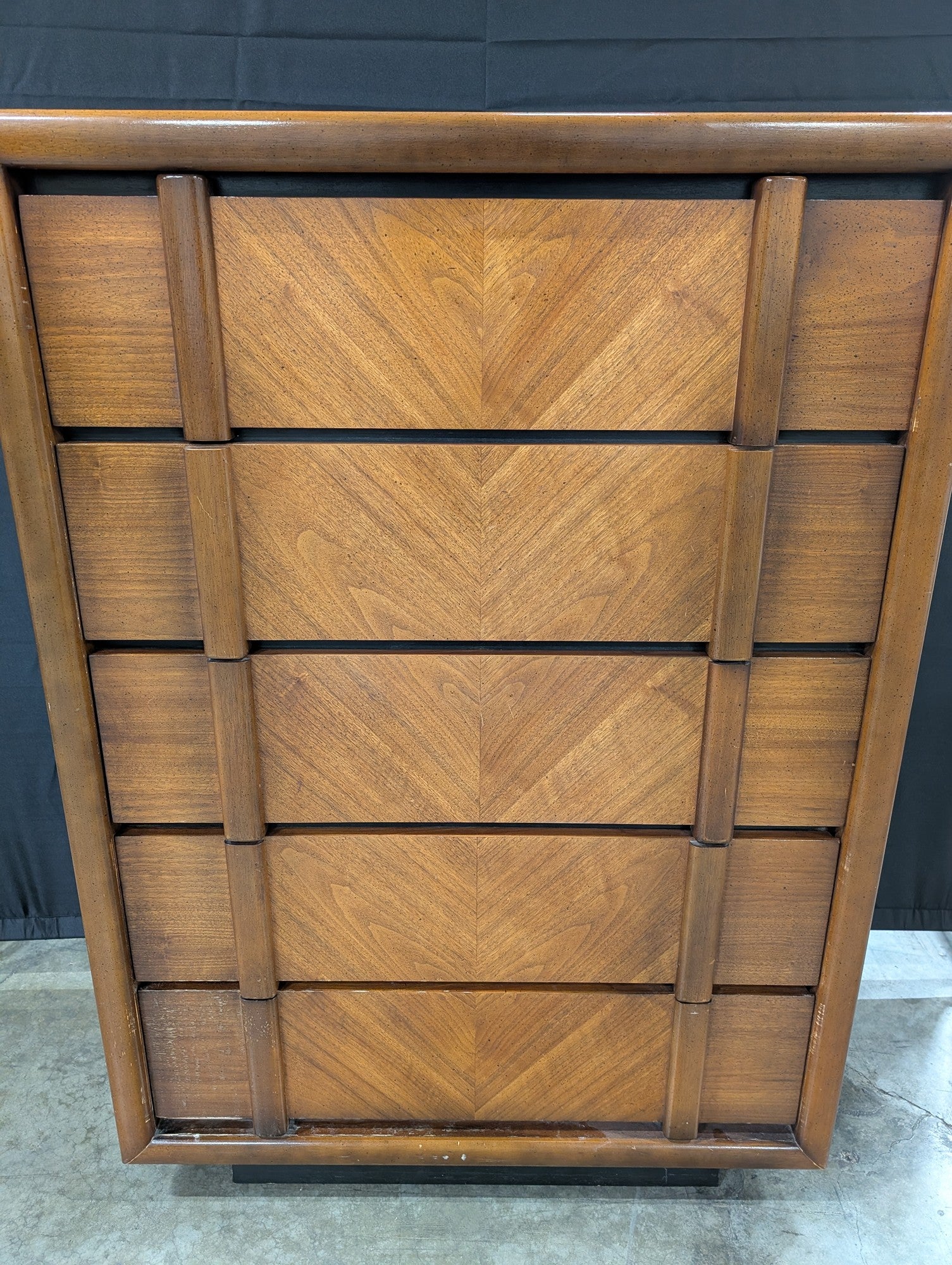 Vintage Lane Mid-Century Modern Wood Five-Drawer