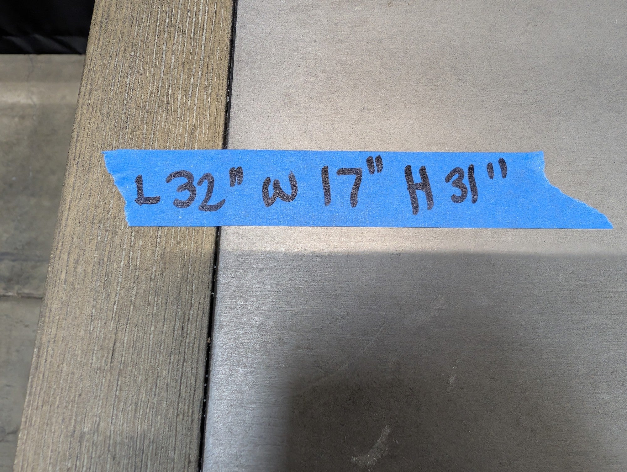 Rustic Three Drawer Dresser