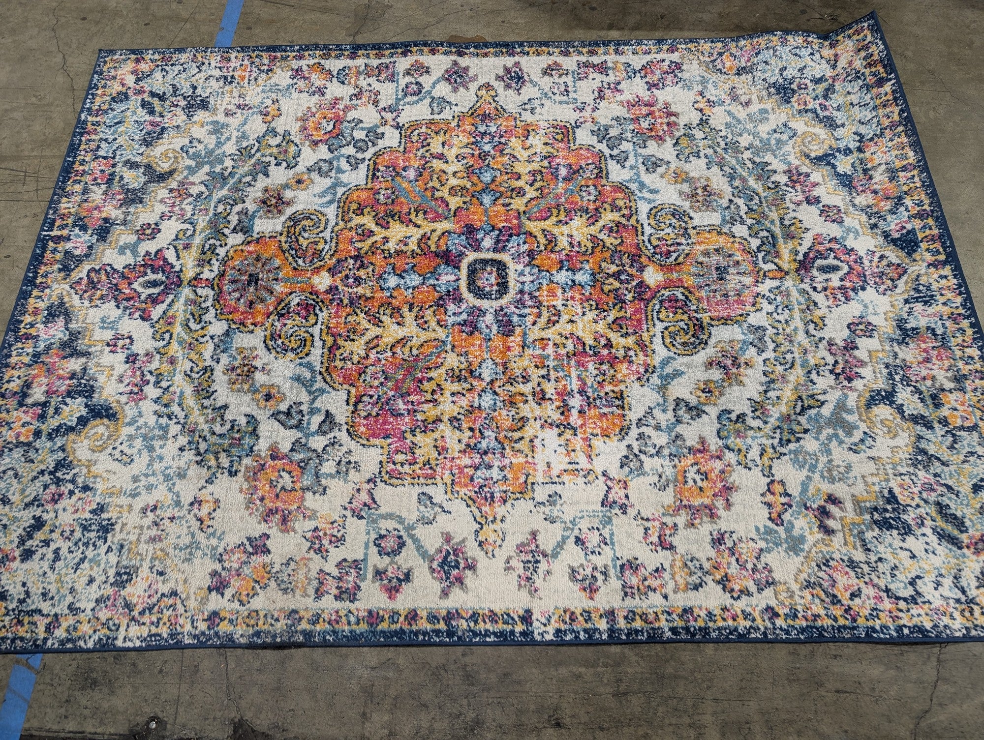 Surya Harput Distressed Medallion Area Rug