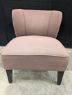 Upholstered Armless Accent Chair with Nailhead Trim