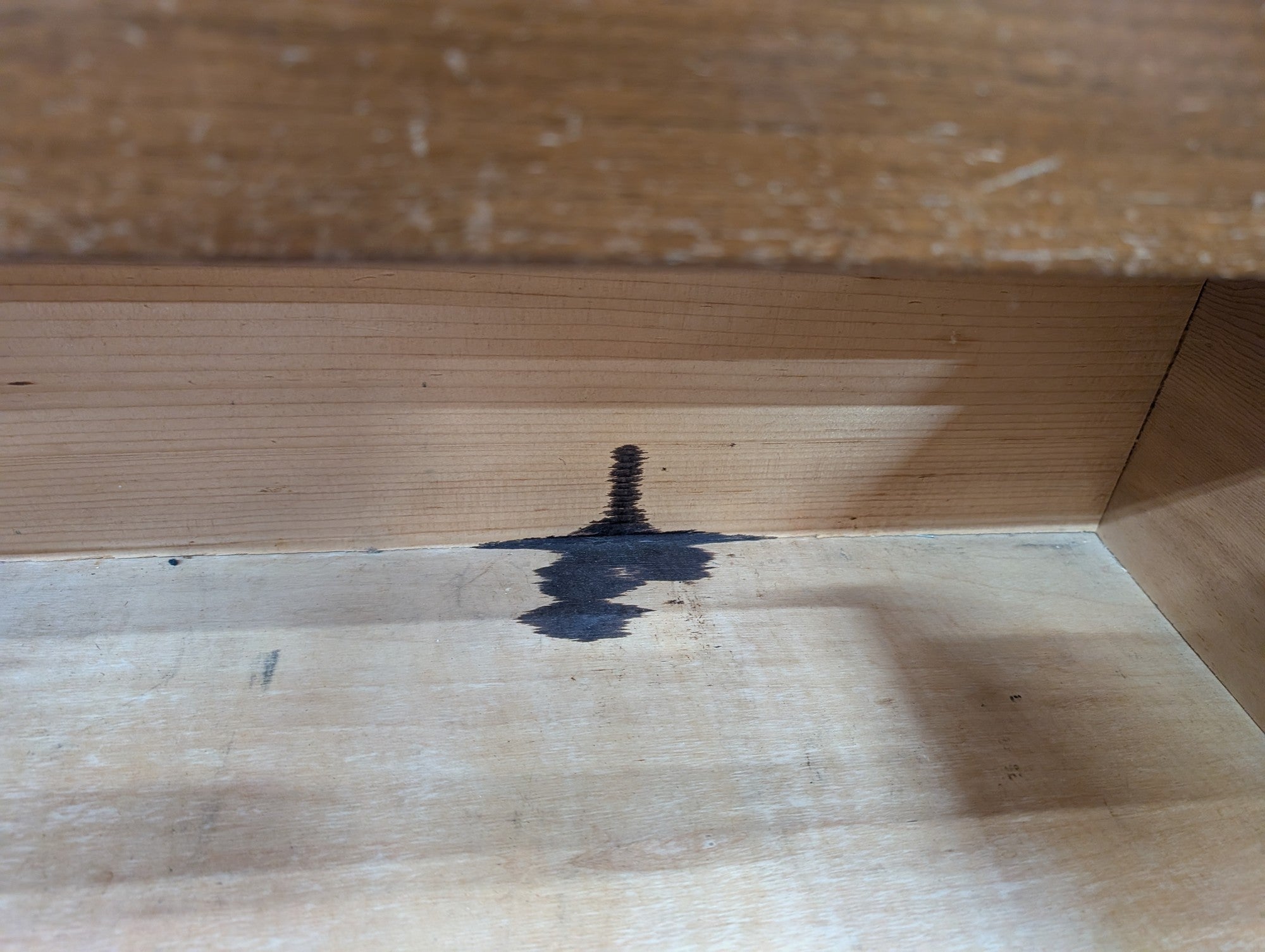 Vintage Mid-Century Style Wood Four-Drawer Chest