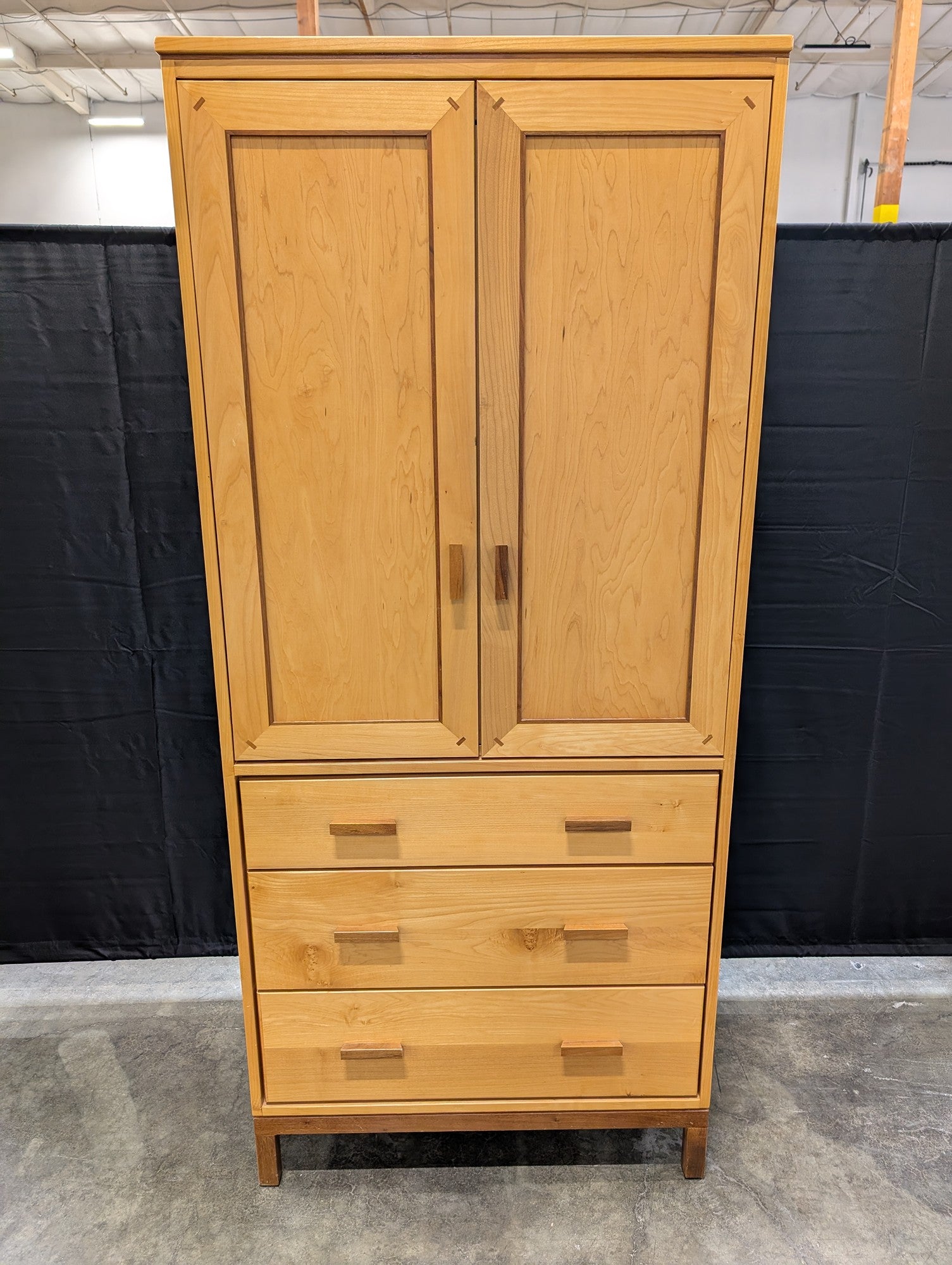 Wood Castle Corvallis 2000 Handcrafted Solid Wood Armoire with Cedar Drawers