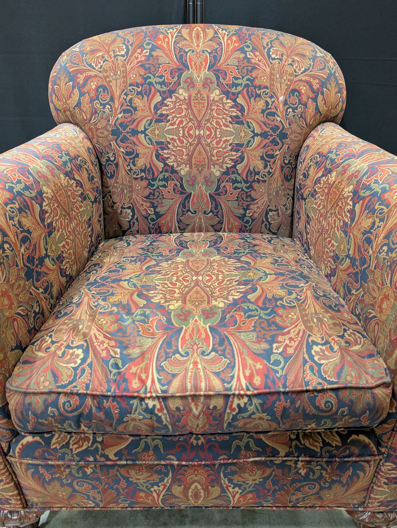 Beacon Hill Showrooms Traditional Paisley Upholstered Armchair