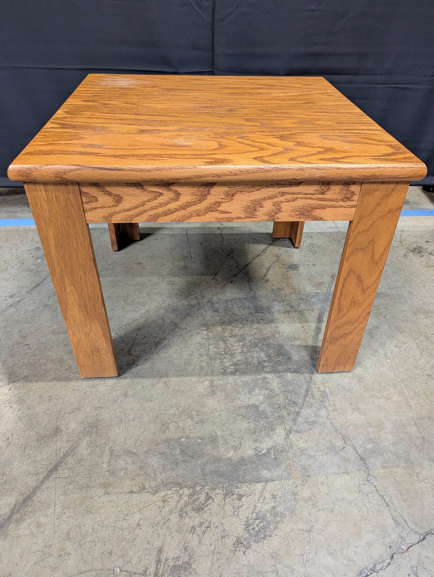 Classic Oak Wood Square Side Table