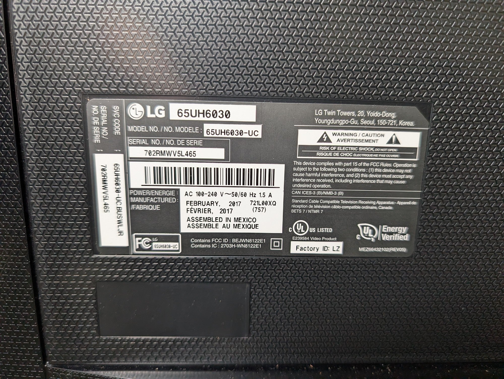 LG 4K UHD Smart LED TV - 65"